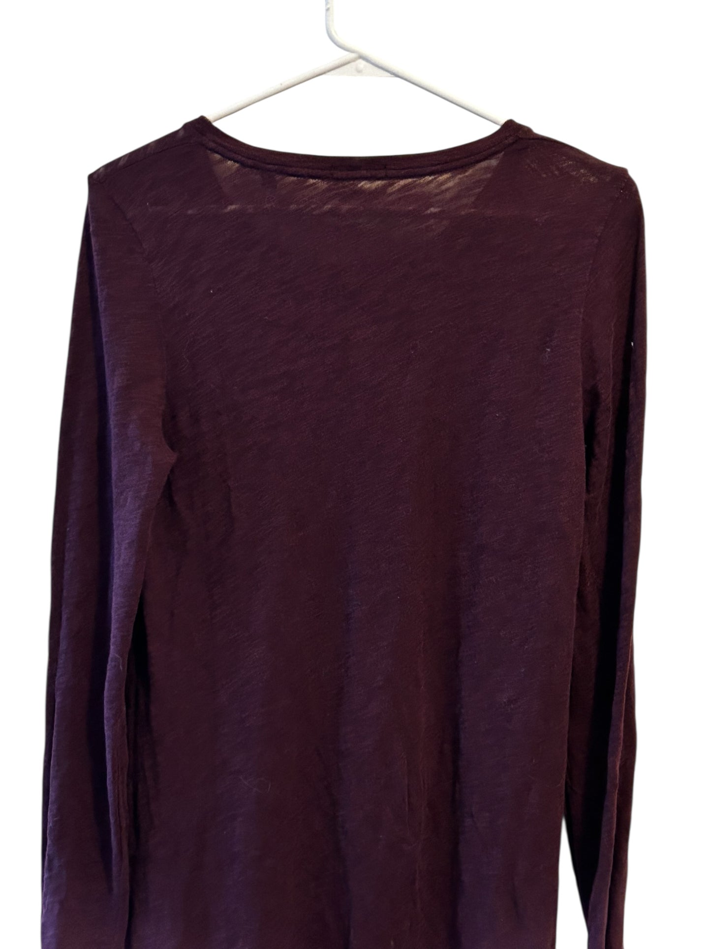 ATM Anthony Thomas Melillo Cotton Knit Dress Burgundy size medium
