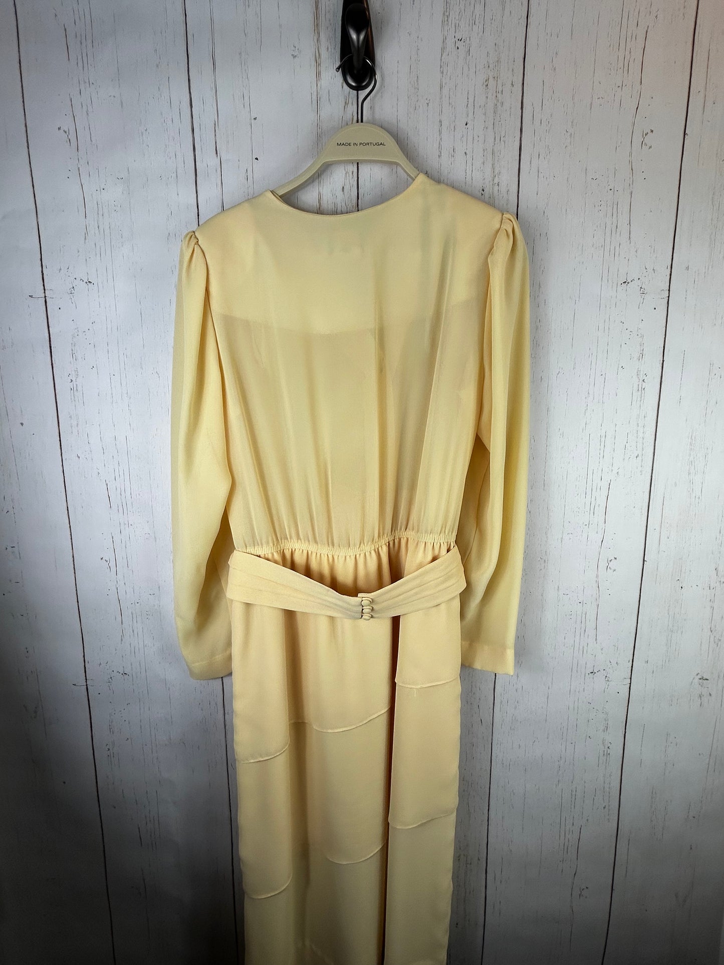 Vintage Leslie Fay Women's Yellow Dress