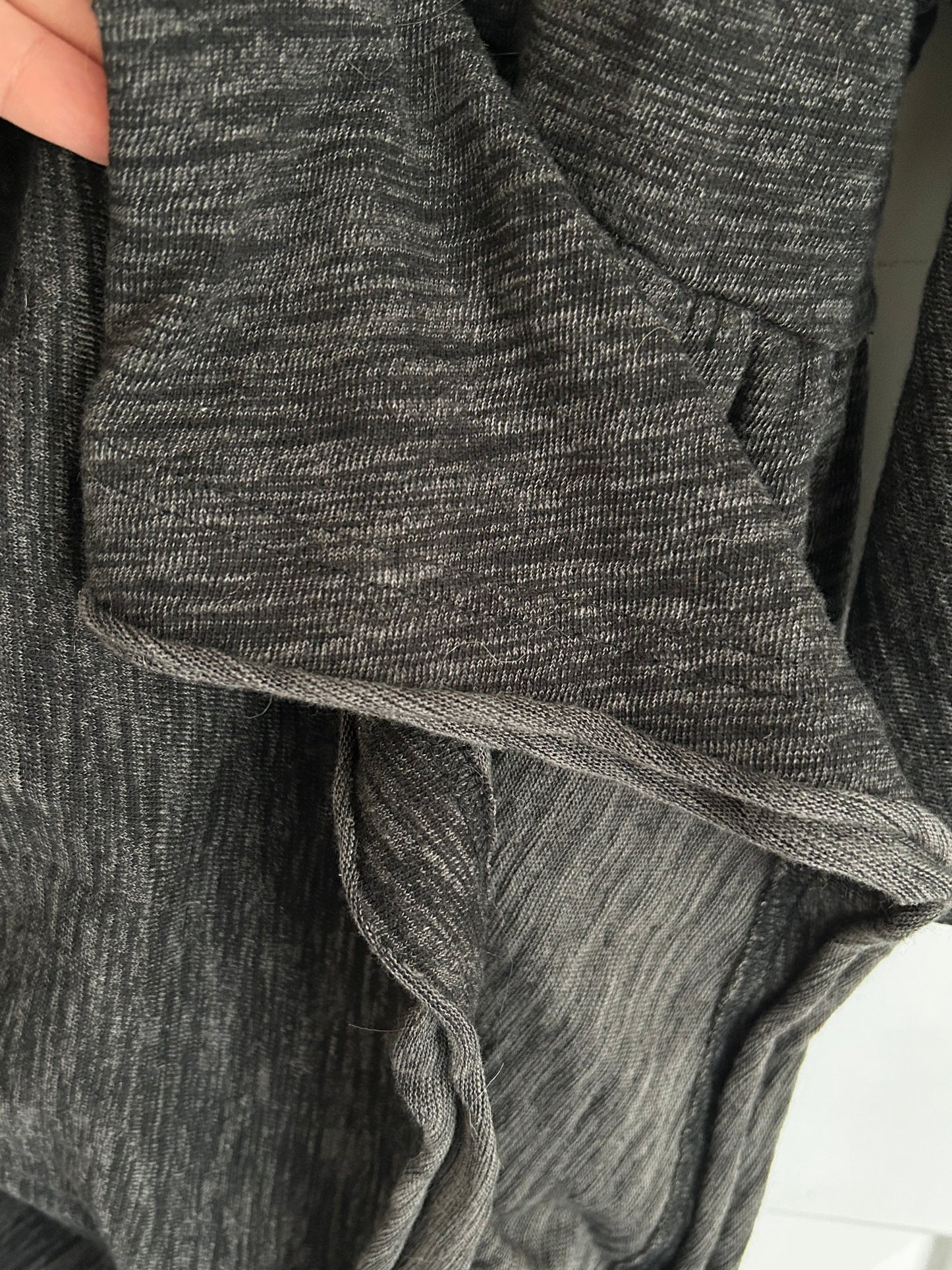 Free People Women's Grey and Black Dress