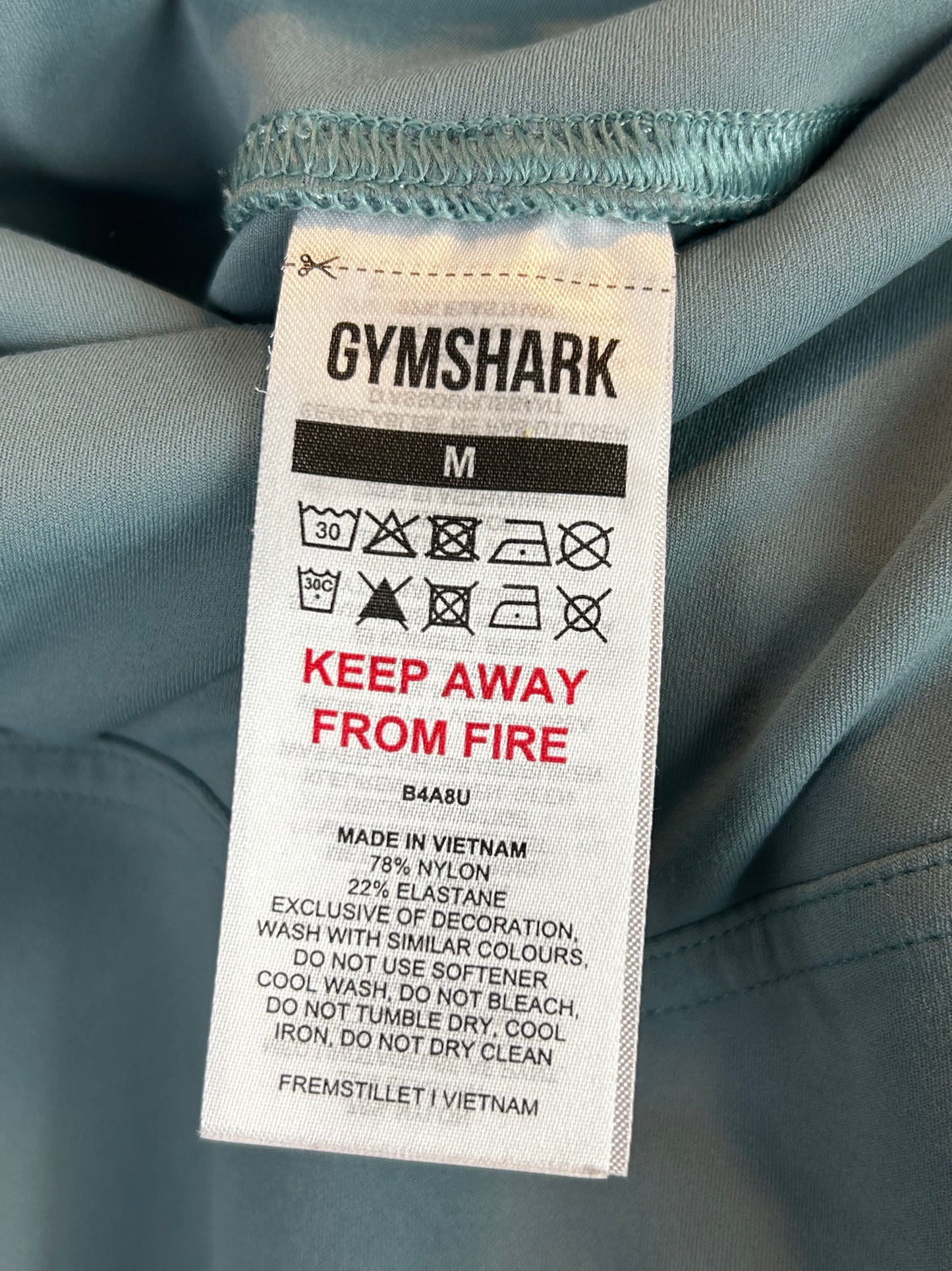 Gymshark Crossover Leggings Thunder Blue New With Tags $50 Retail