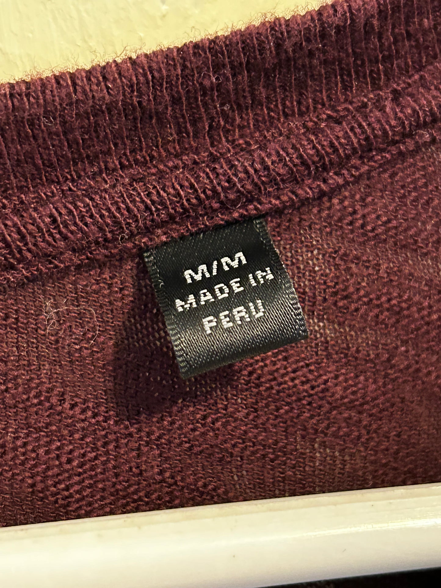 ATM Anthony Thomas Melillo Cotton Knit Dress Burgundy size medium