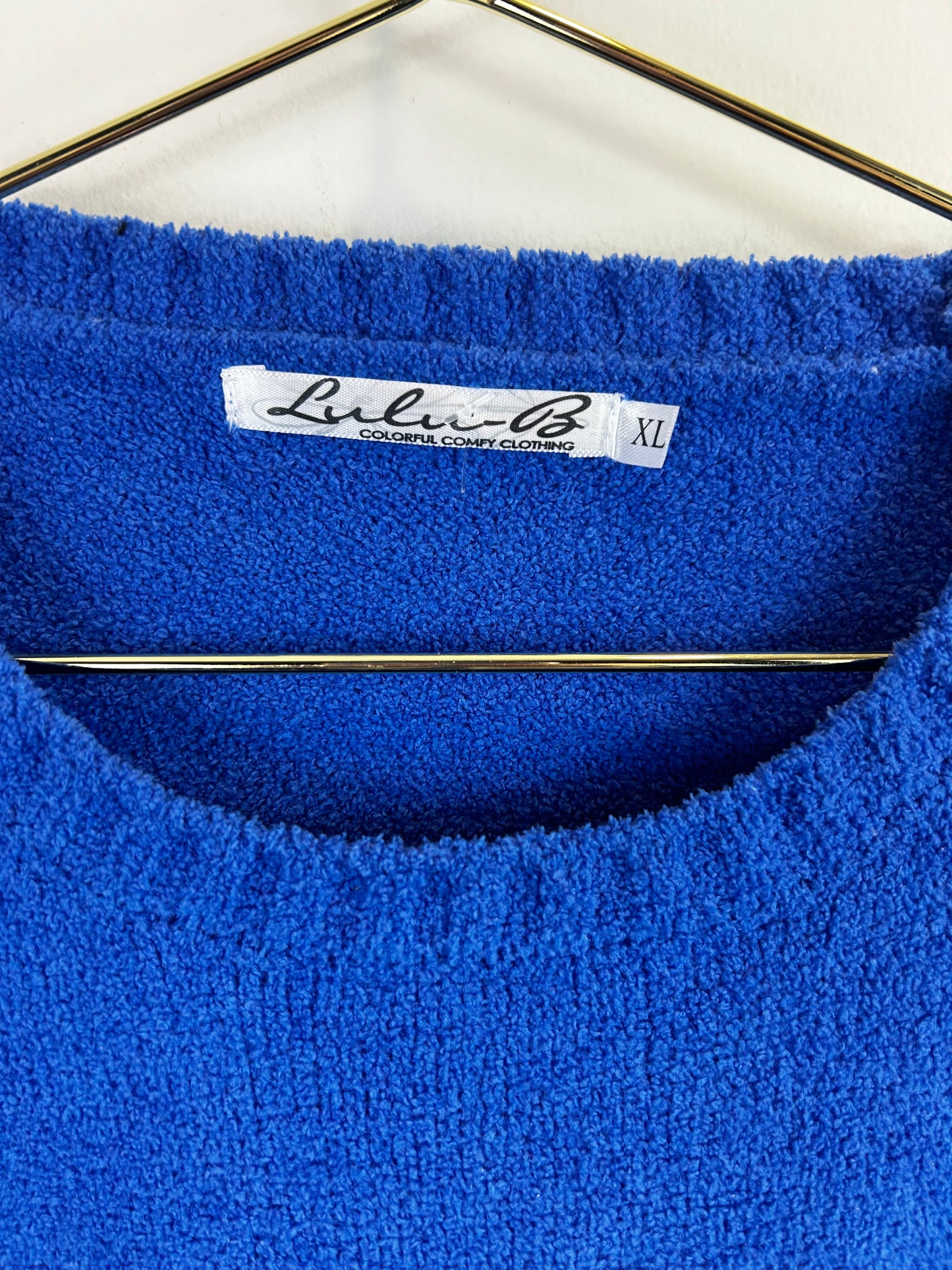 Lulu B Blue Chenille Sweater