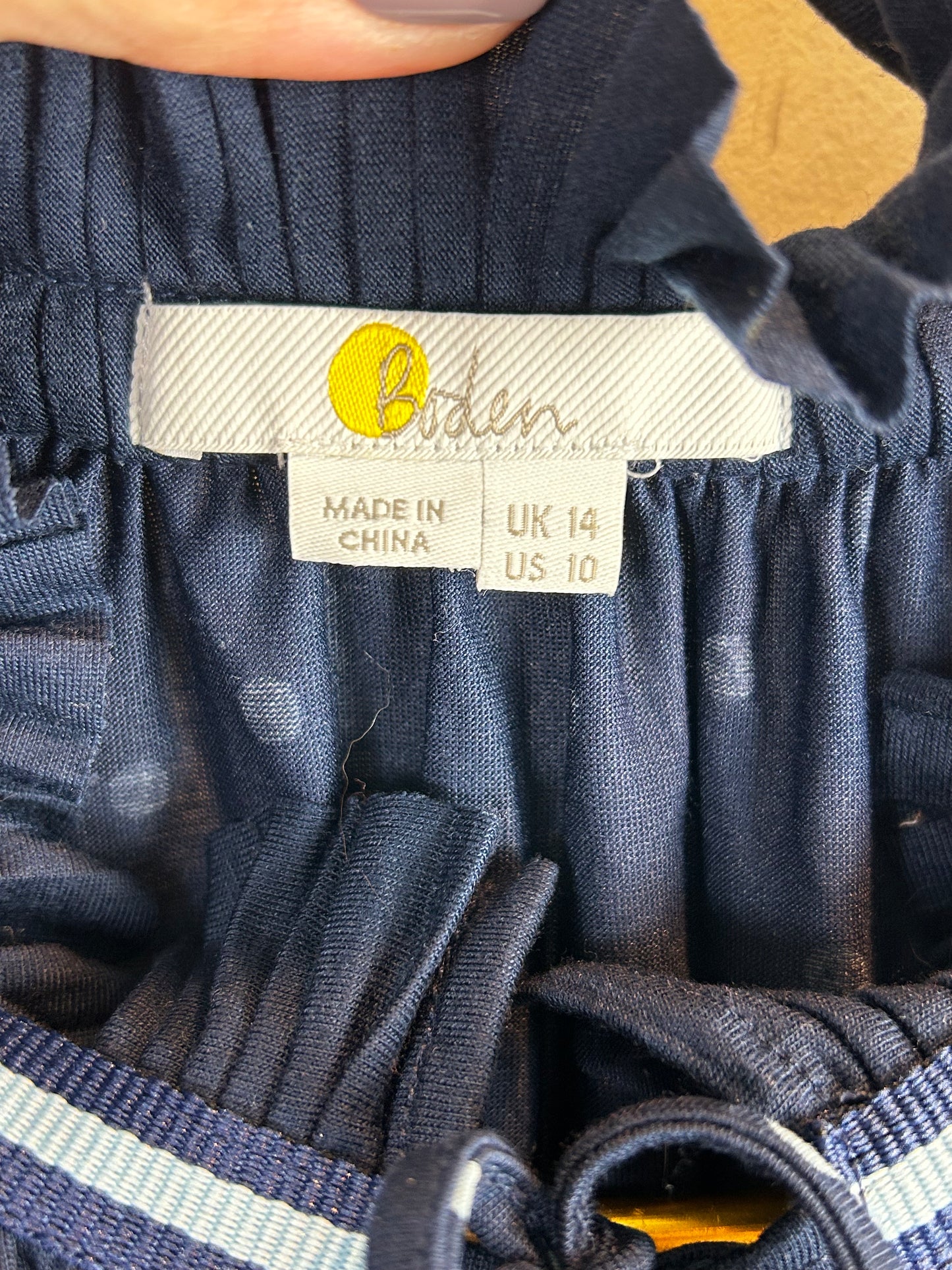 Boden Bronwyn Jersey Polka Dot Blouse