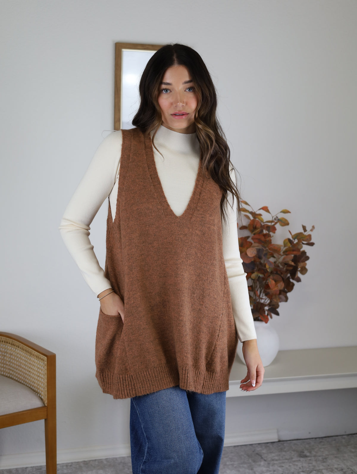 BeCool Oversized Sweater Vest Sm/MD