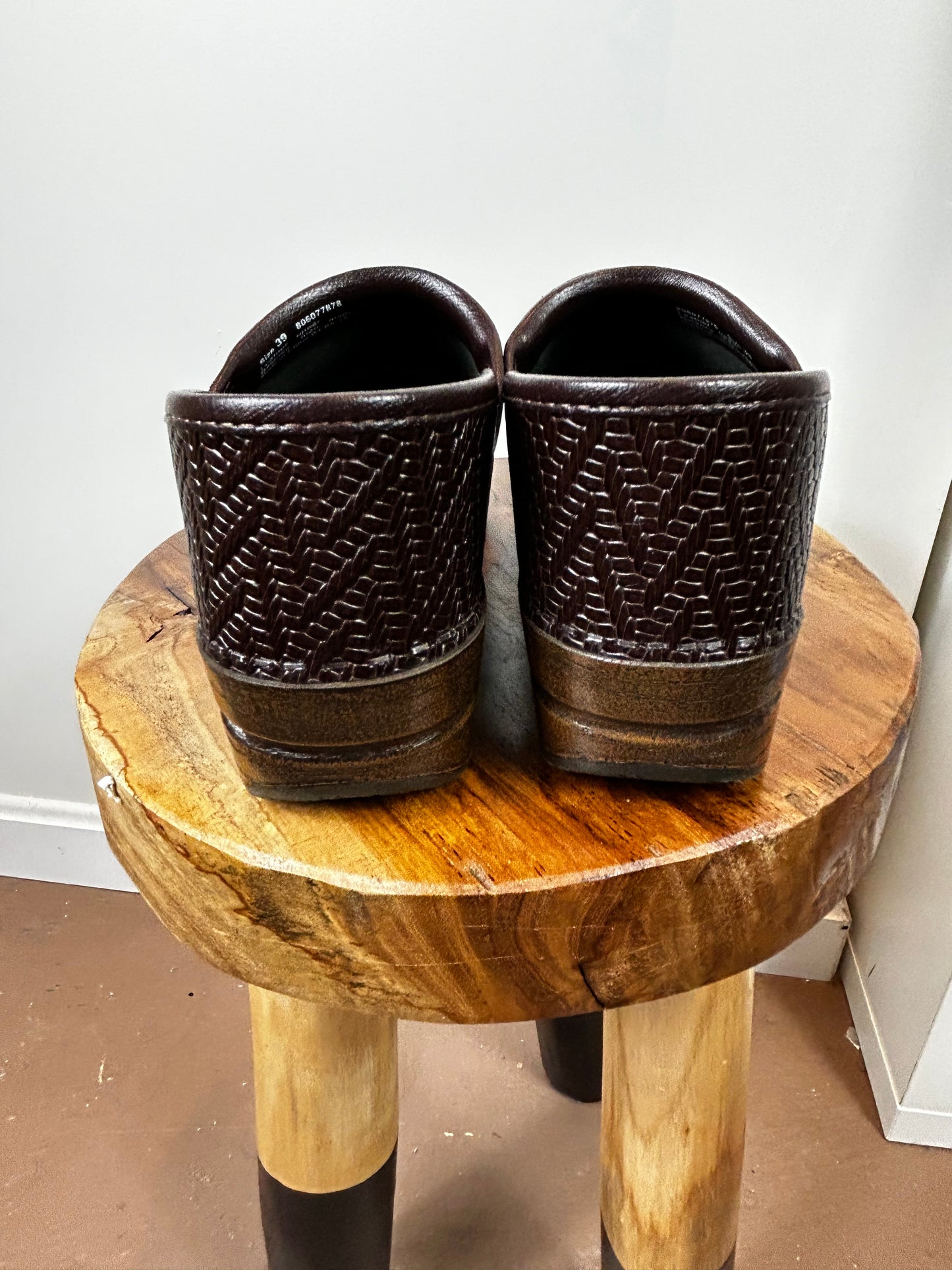 Dansko geometric clog in brown