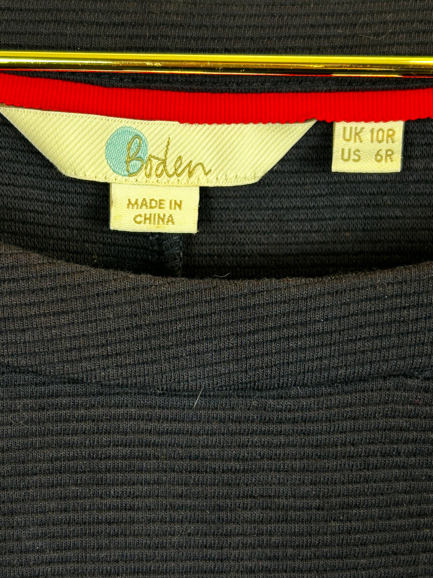Boden Dress Sz 6R Navy Ellen Ottoman Pockets Ponte Preppy Office Career