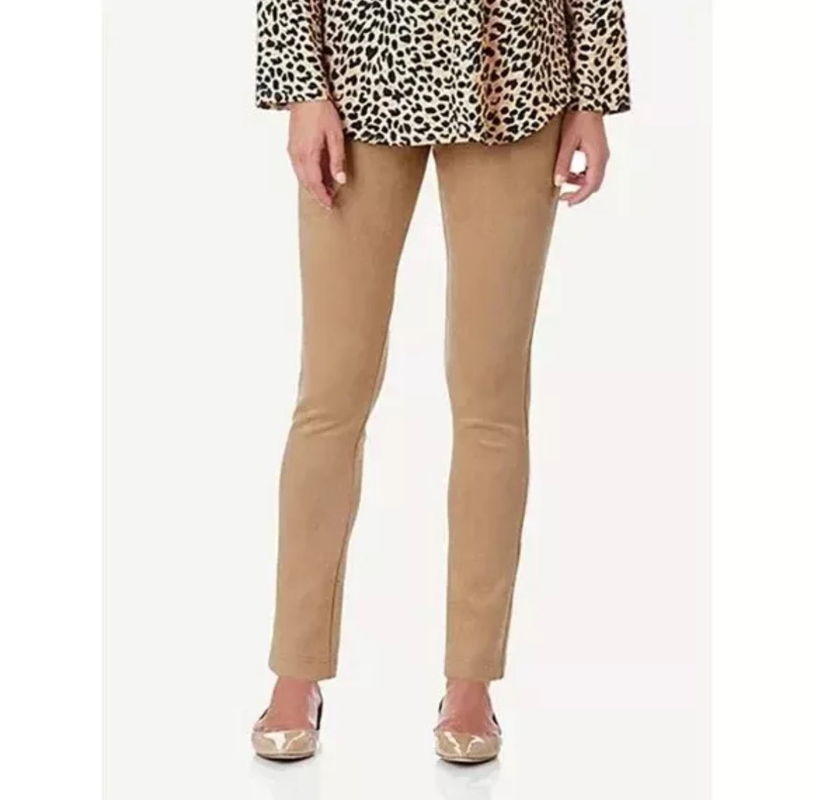 Jude Connally Pull On Ankle Dress Pants SML Tan