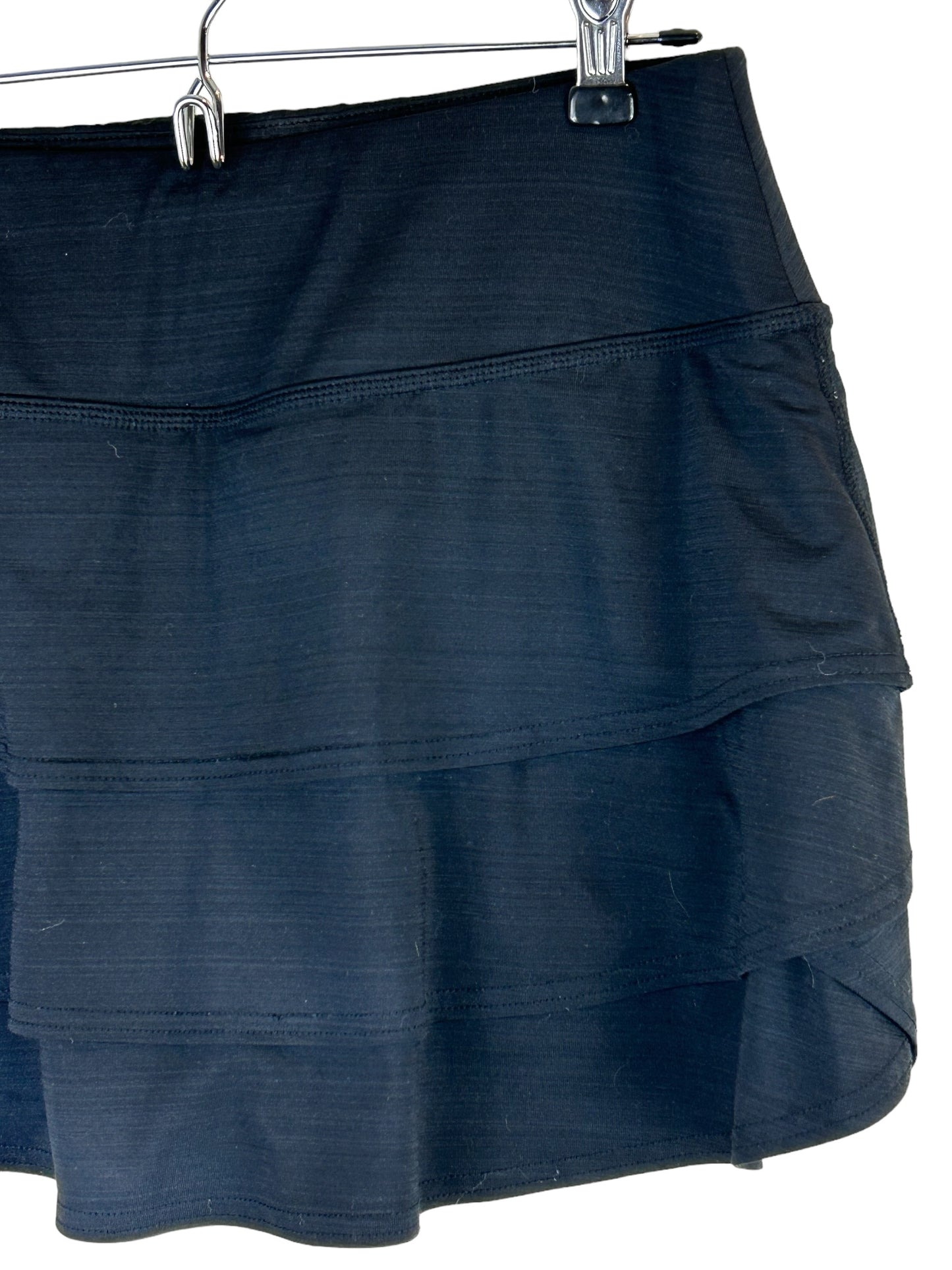 Athleta Black Tiered Ruffle Skort Women’s Size Medium