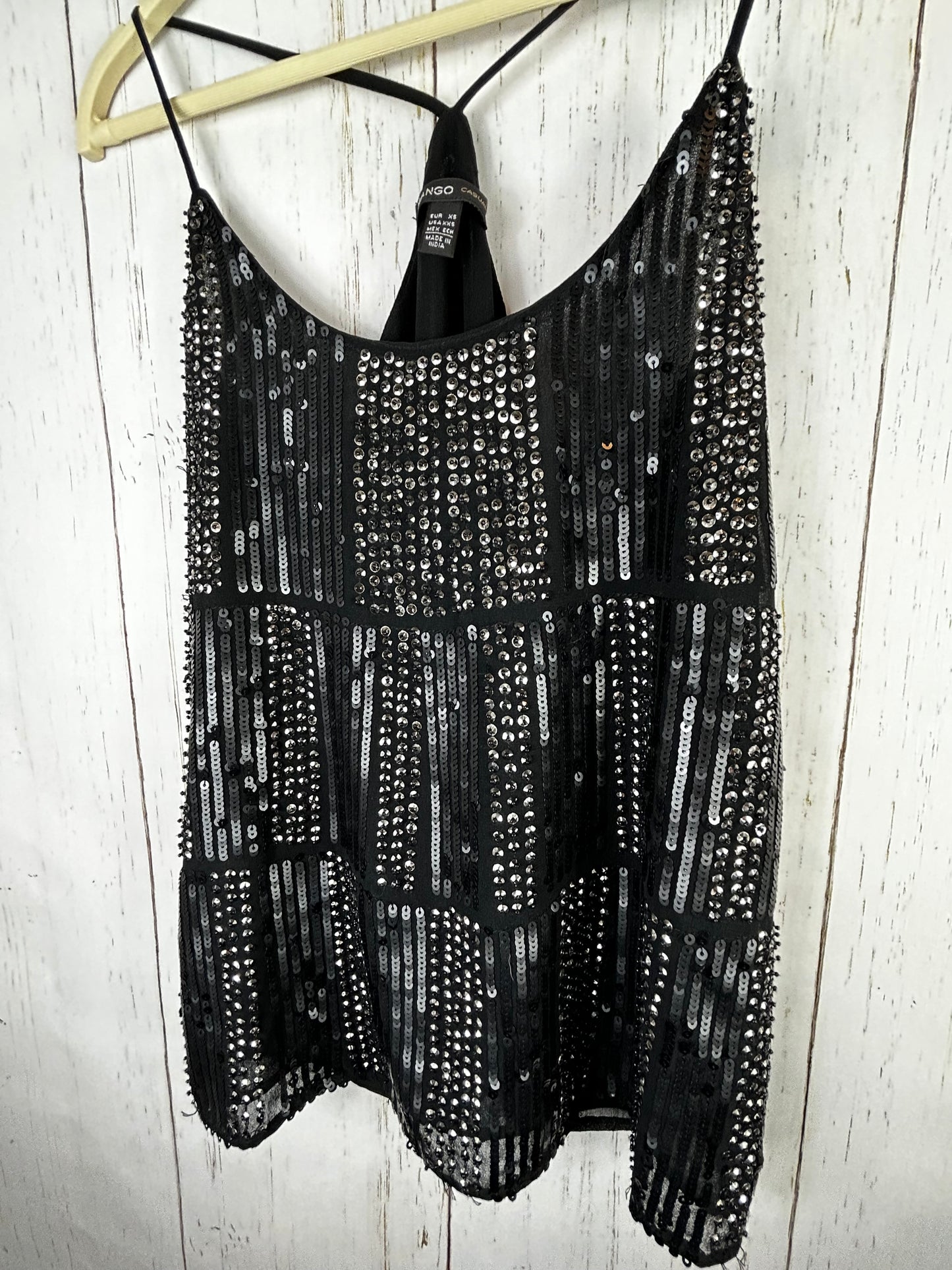 Mango Sequin Top | Chiffon Top