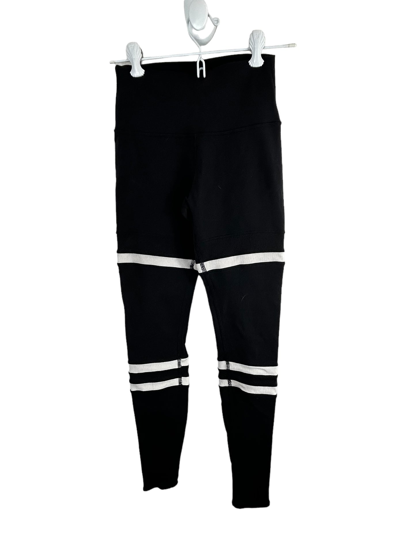 Alo Yoga High-Waist Legit womens leggings Black/Bone color.