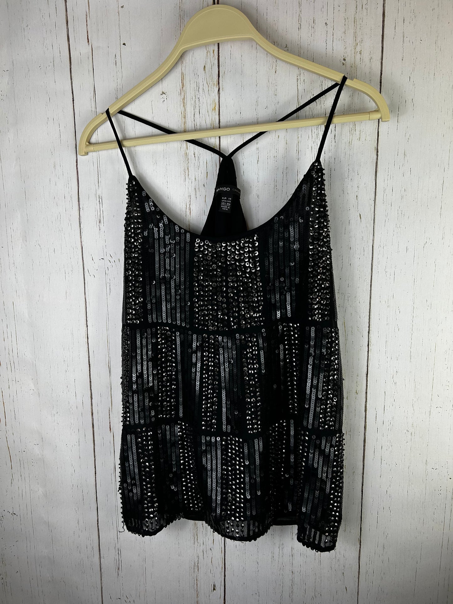 Mango Sequin Top | Chiffon Top
