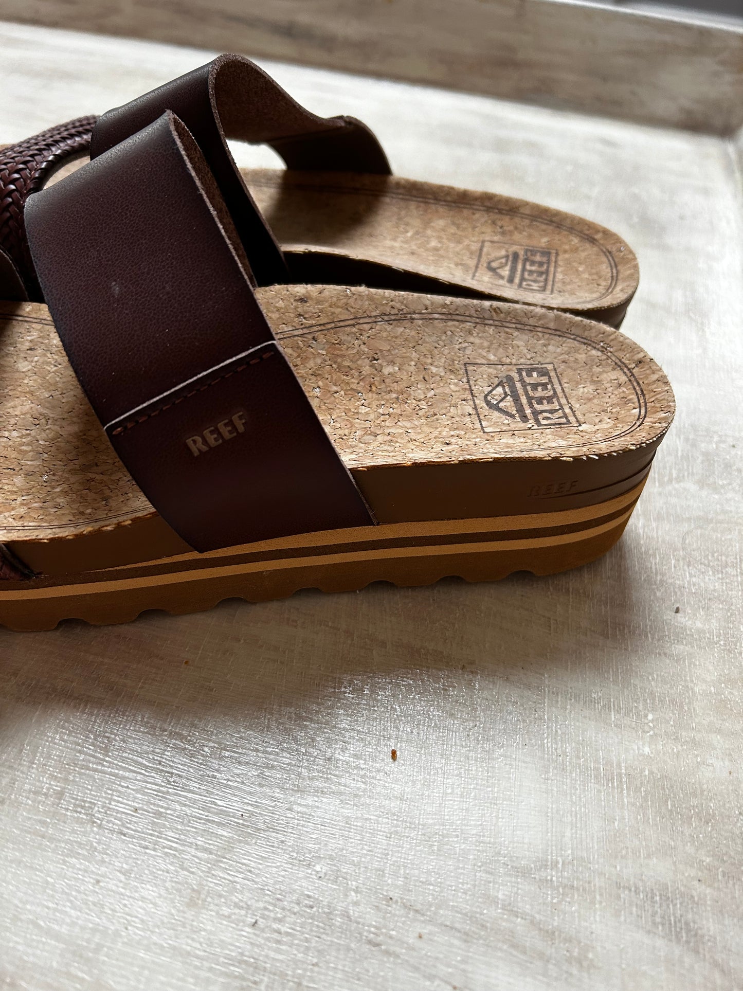 REEF Cushion Vista Hi Womens Platform Sandals