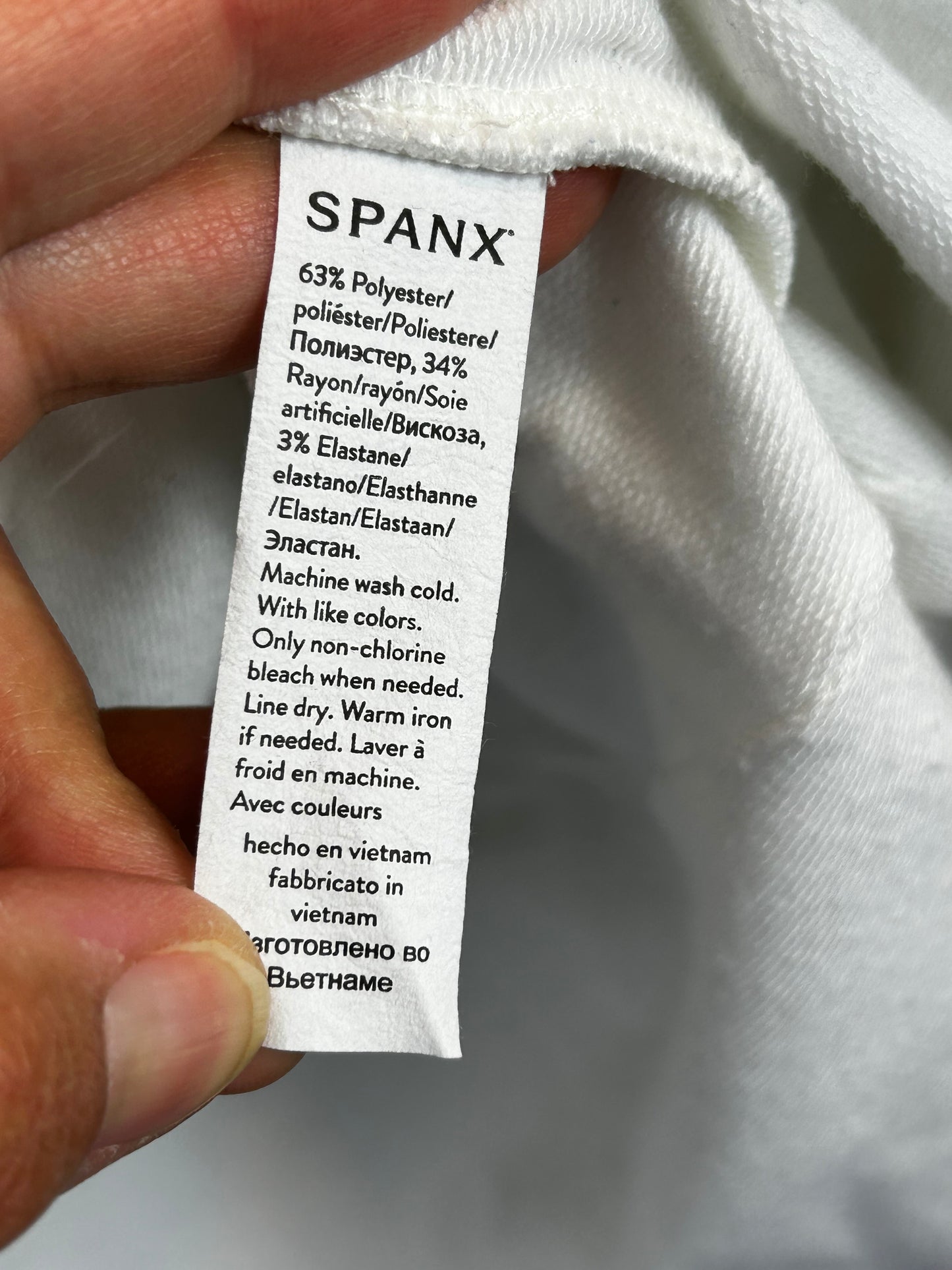 Spanx Perfect Length Dolman Sweatshirt-Powder