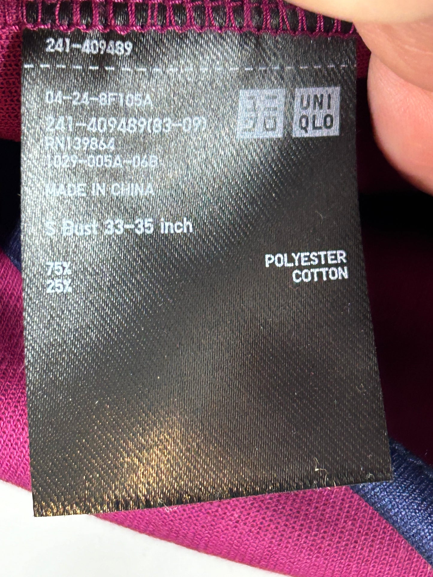 Uniqlo Fuschia Pink Full Zip Up Athleisure Hoodie