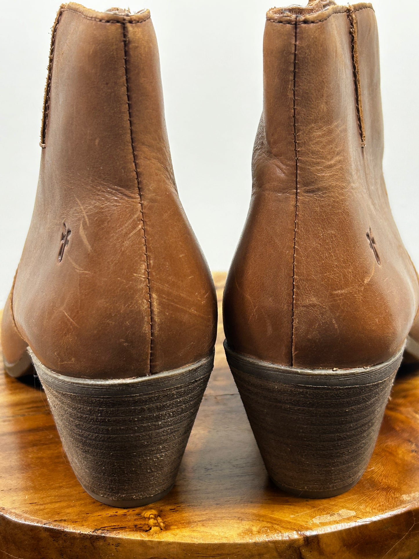 Frye Women’s Boots Jennifer Ankle Booties Brown Leather Size 8.5 M