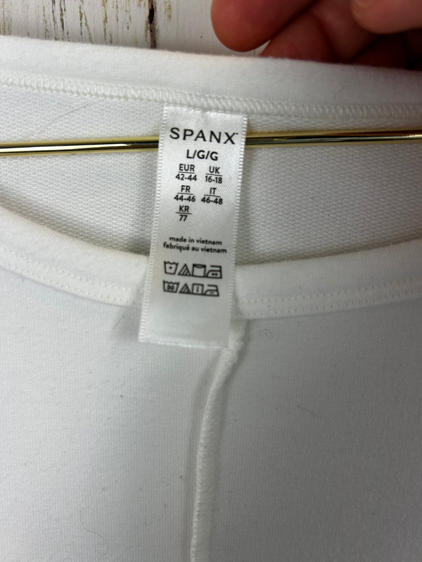 Spanx Perfect Length Dolman Sweatshirt-Powder