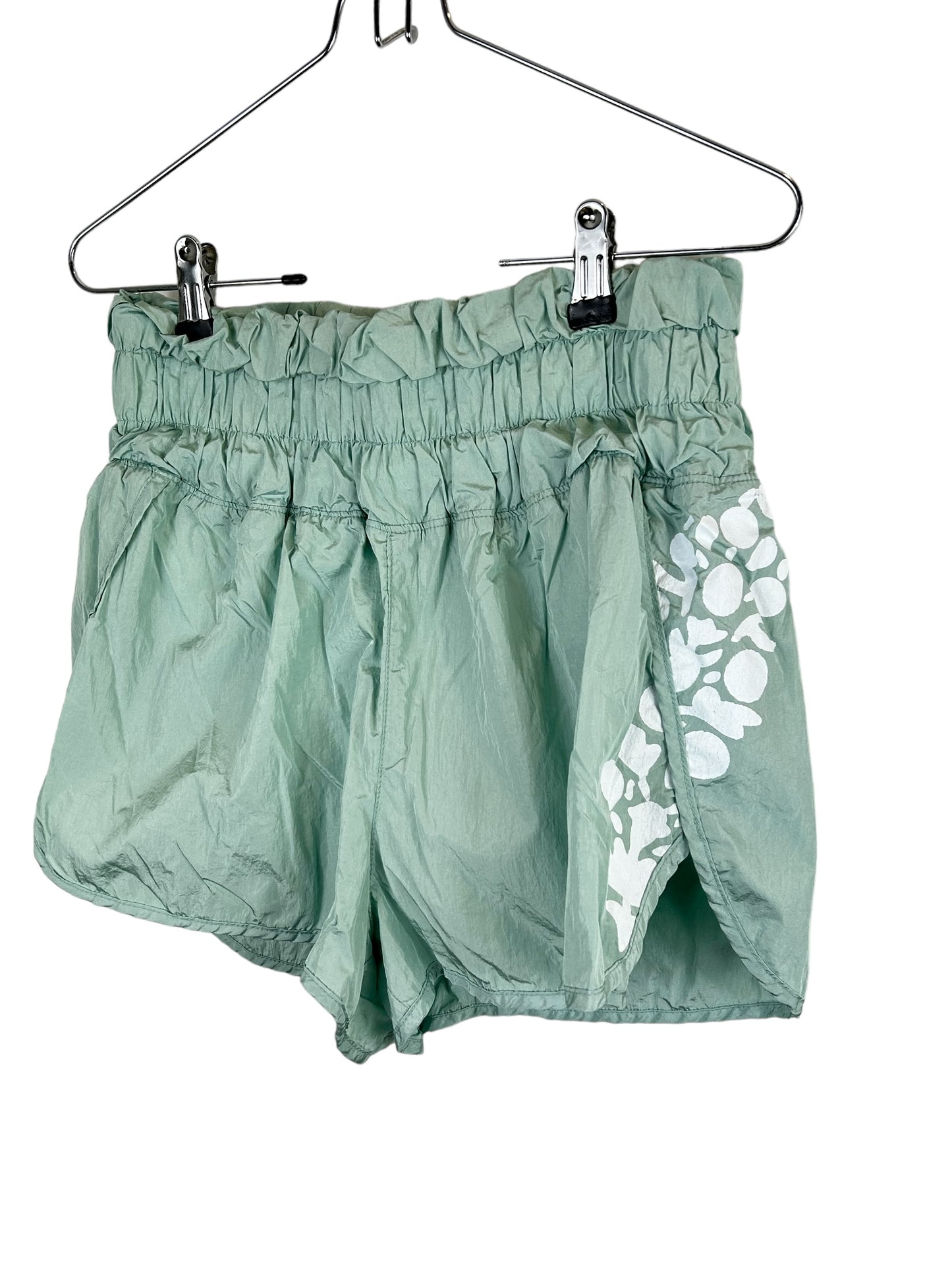 Free People FP Movement The Way Home High Rise Shorts Turquoise Mint Elastic Waist