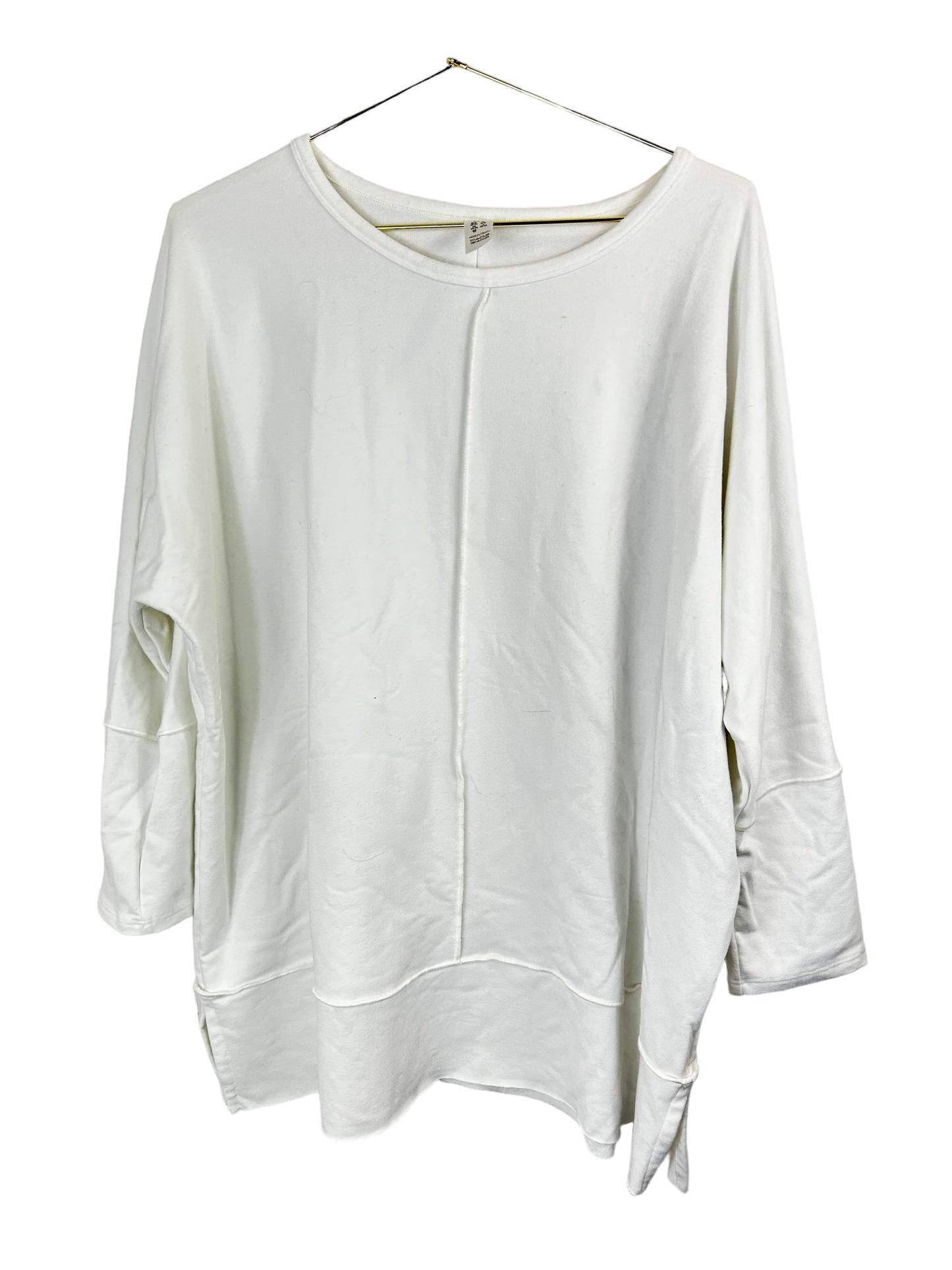 Spanx Perfect Length Dolman Sweatshirt-Powder