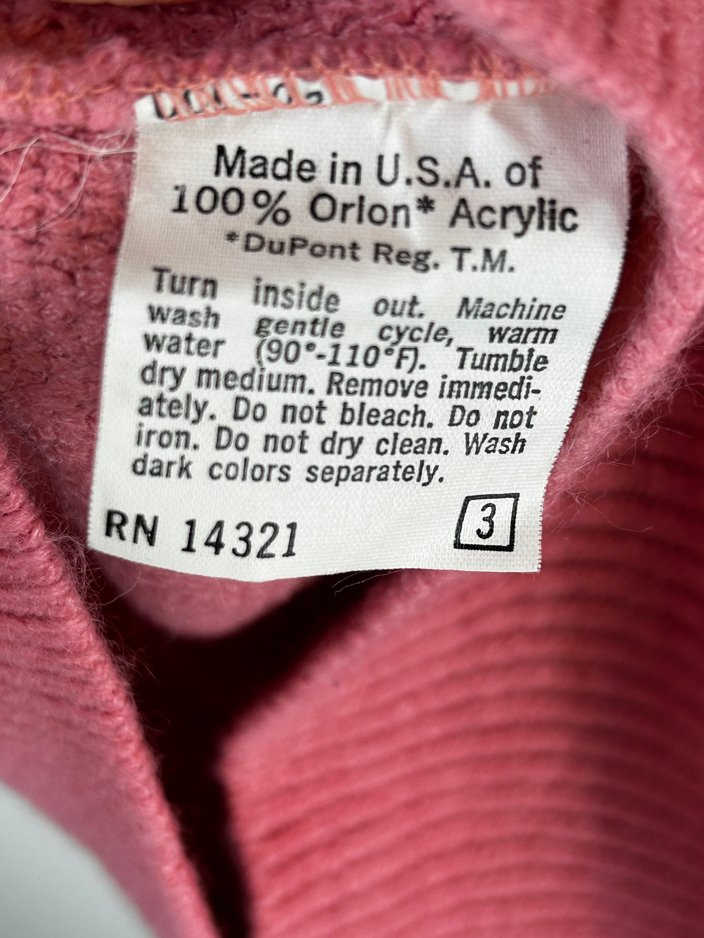 Vintage Christian Dior Sweater Mauve Pink V-Neck Pullover Logo Women's