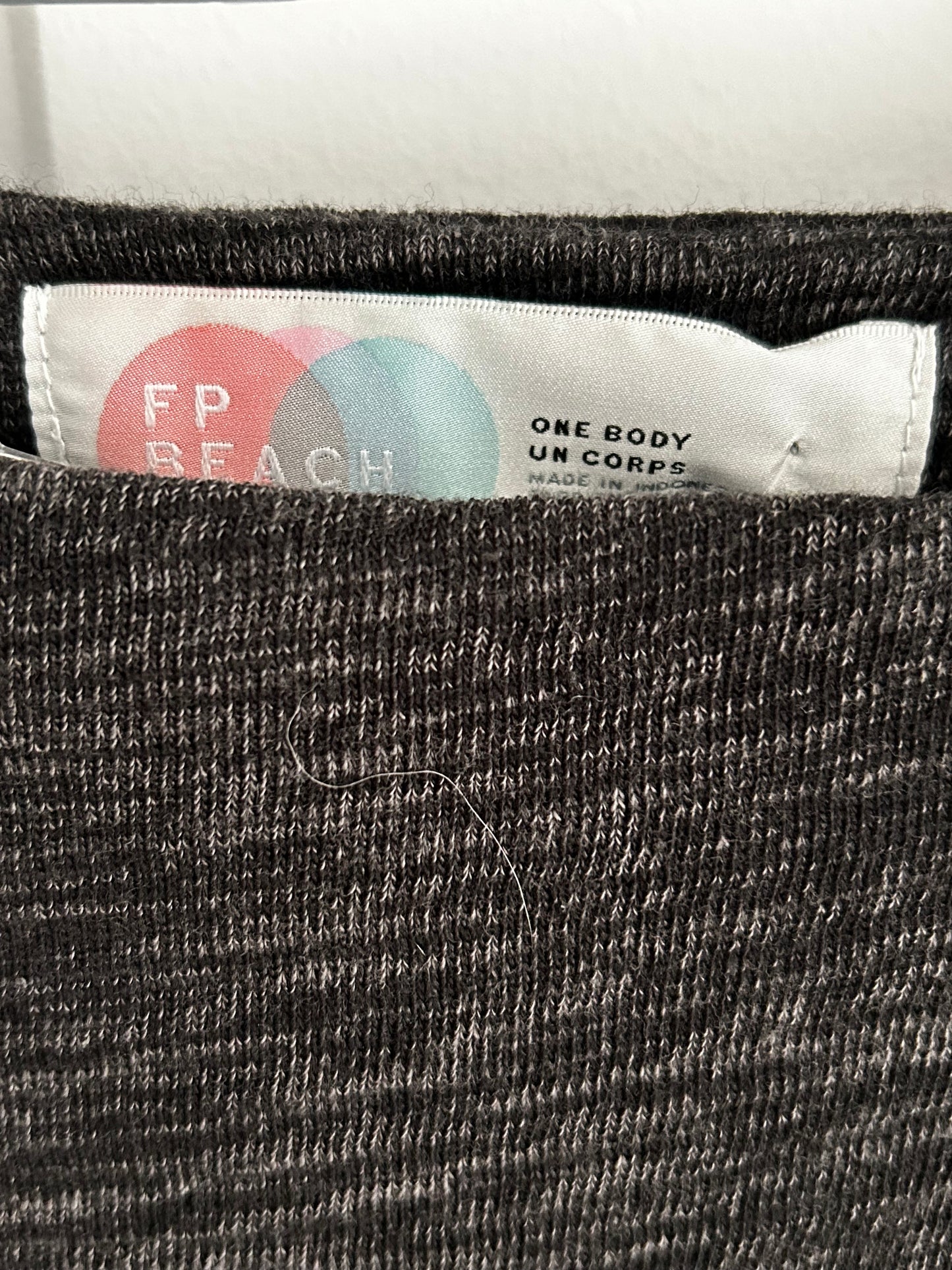 Free People Women's Grey and Black Dress