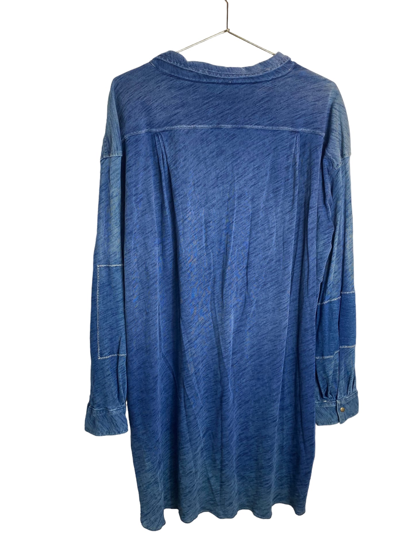 Free People We the Free Love This Henley Chambray Tunic