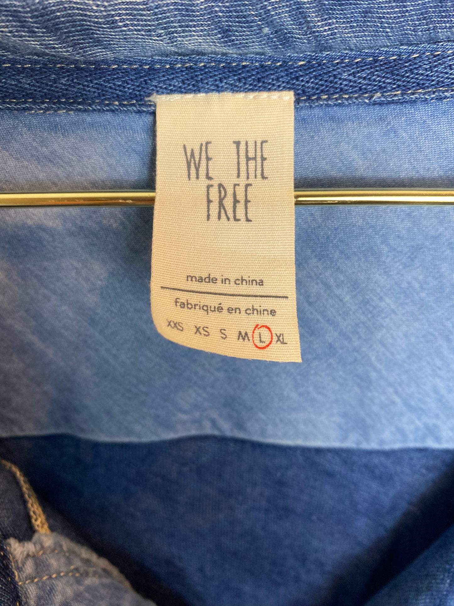 Free People We the Free Love This Henley Chambray Tunic