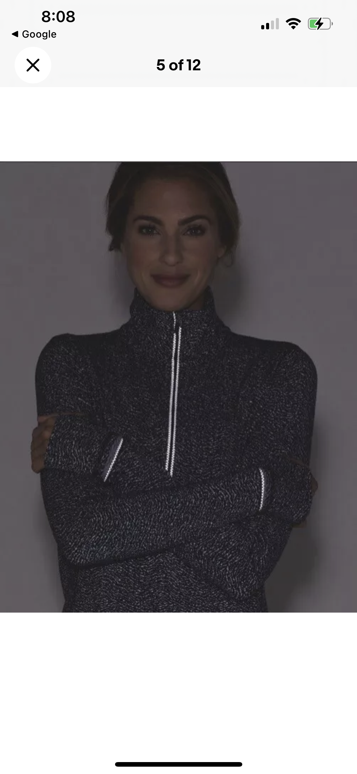 Lululemon Outrun 1/2 Zip
Running Luon Ripple Jacquard Black White