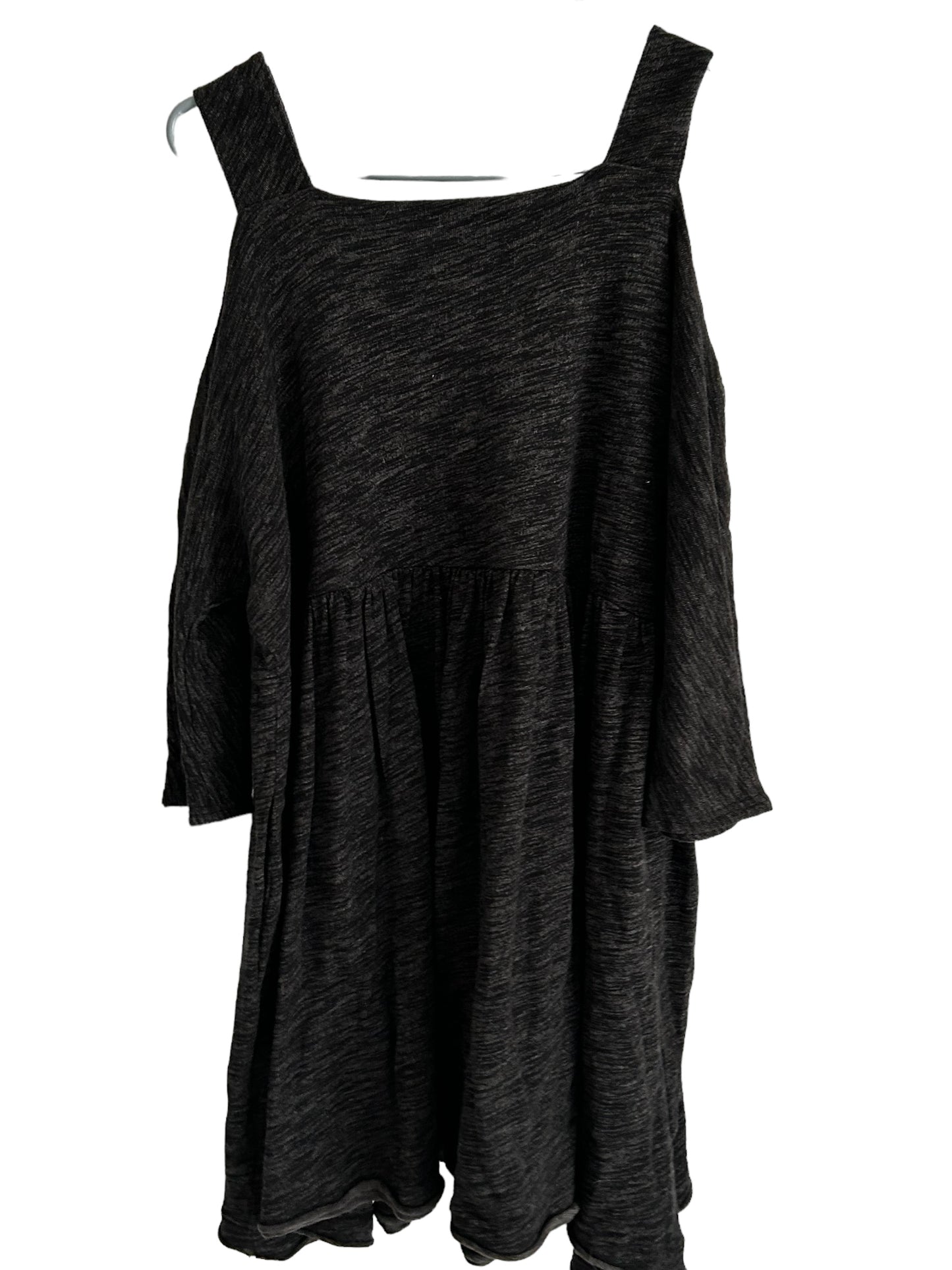 Free People Women's Grey and Black Dress