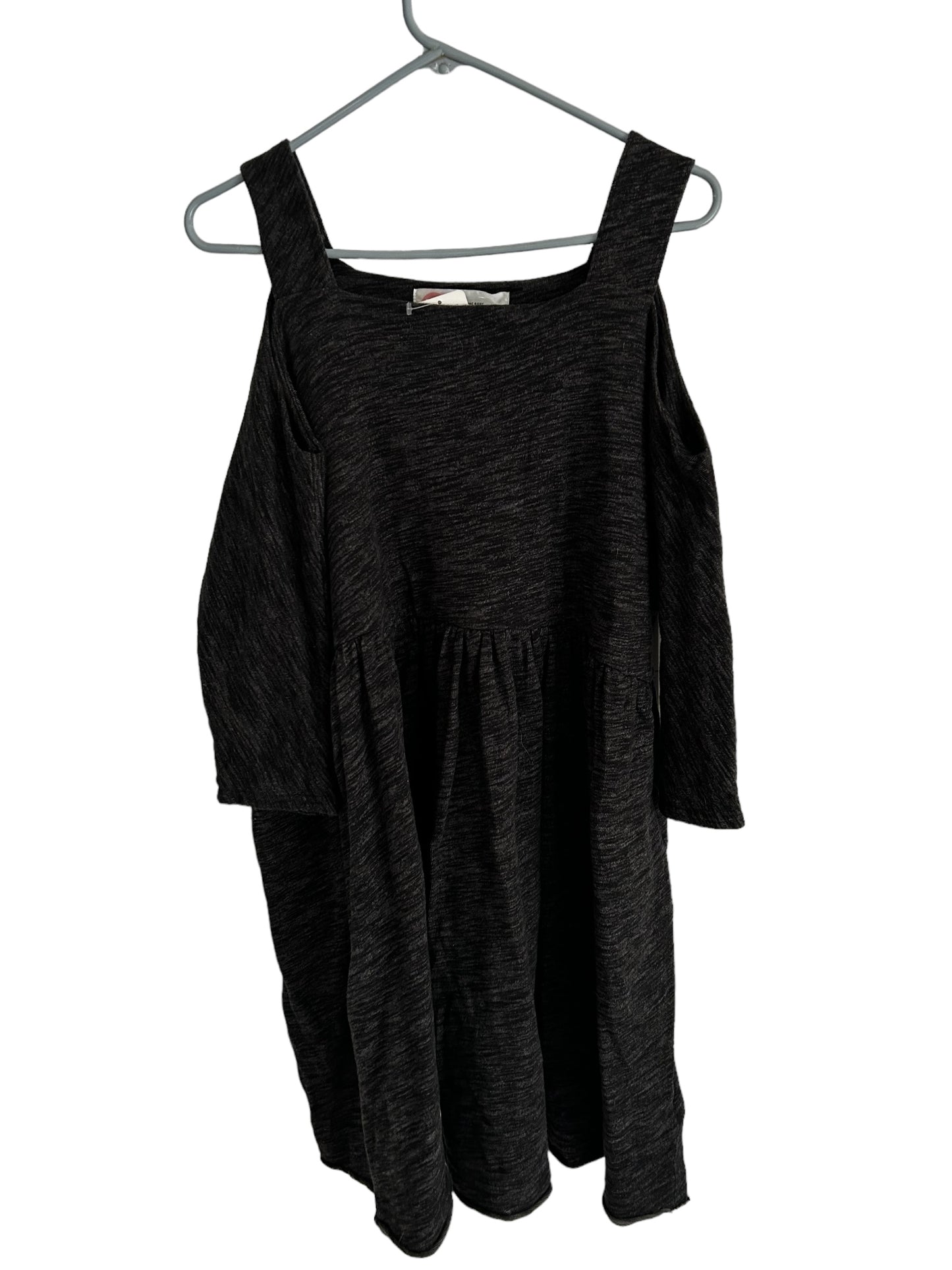 Free People Women's Grey and Black Dress