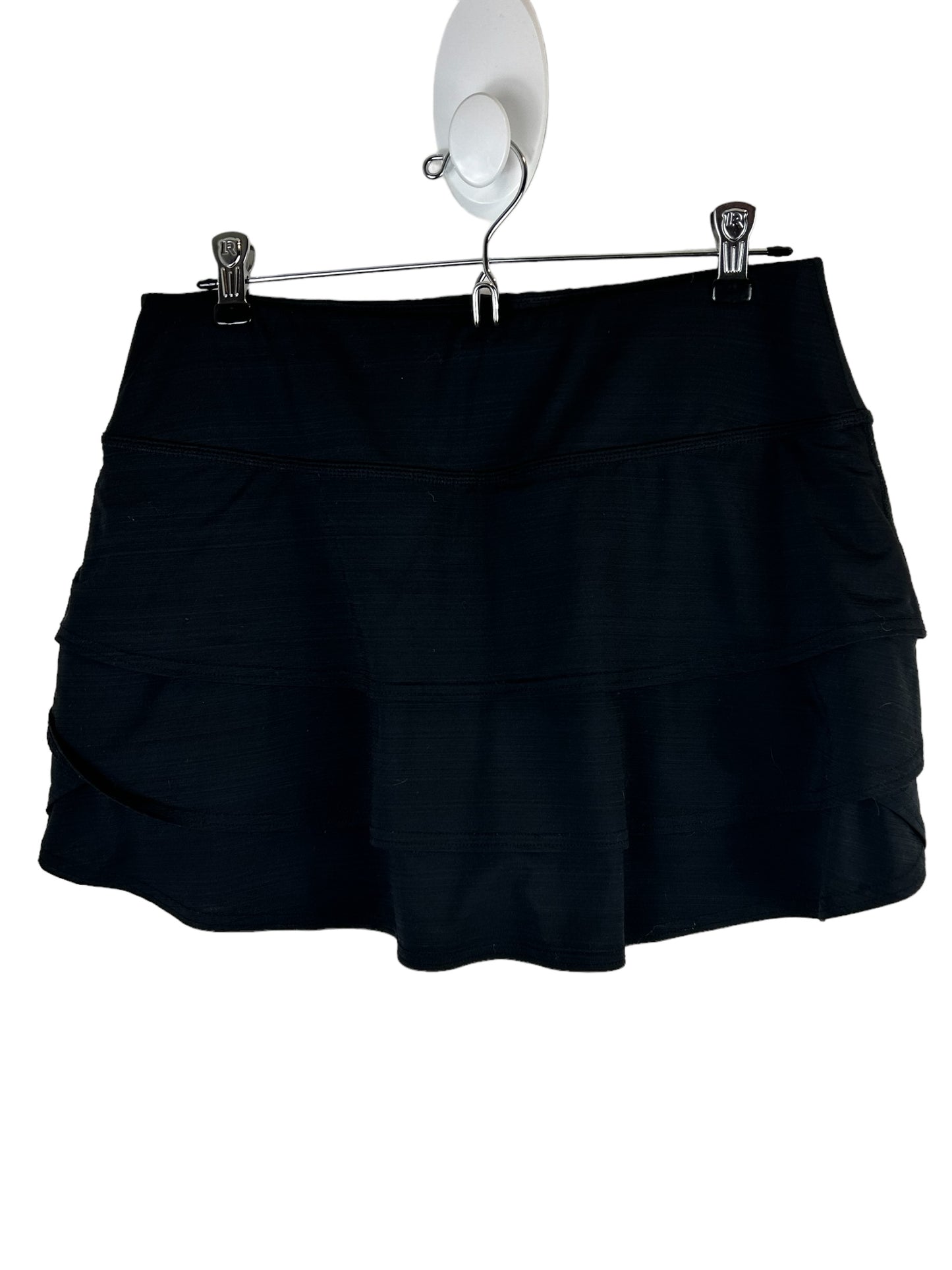 Athleta Black Tiered Ruffle Skort Women’s Size Medium