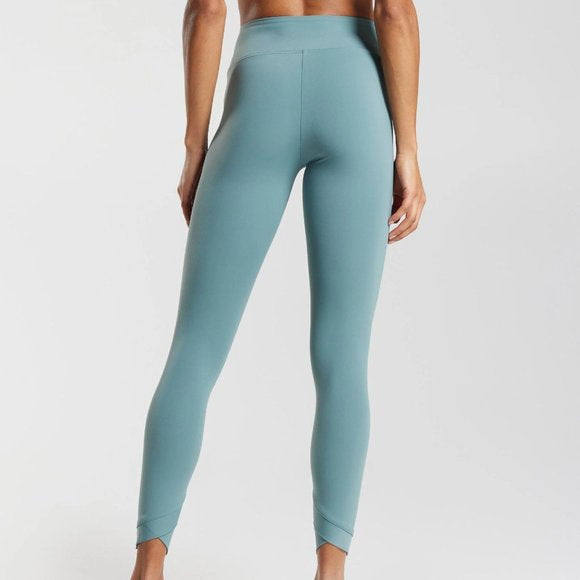 Gymshark Crossover Leggings Thunder Blue New With Tags $50 Retail