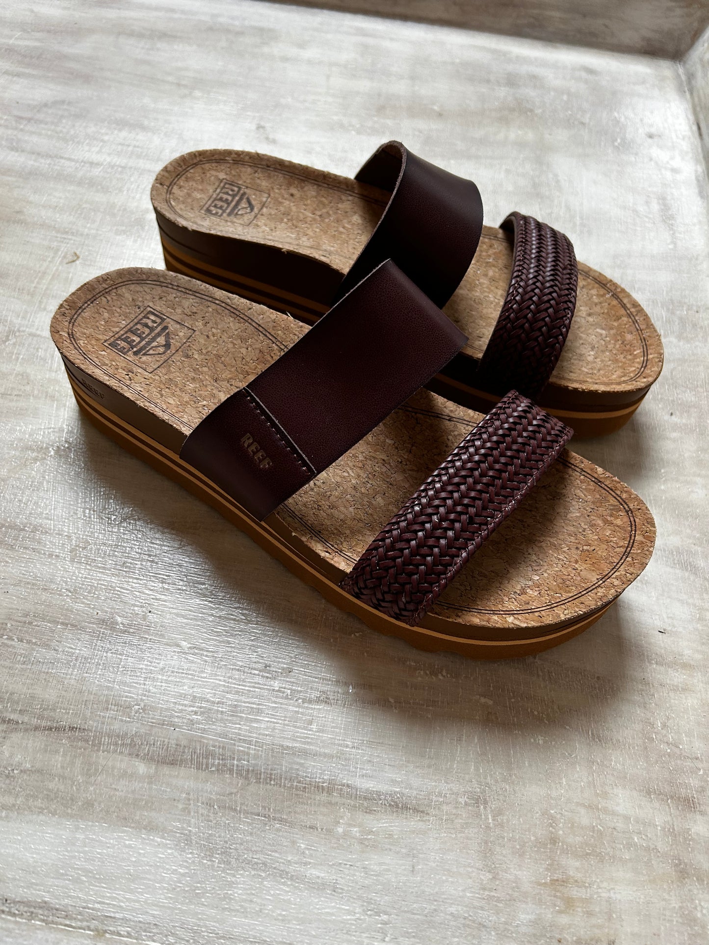 REEF Cushion Vista Hi Womens Platform Sandals