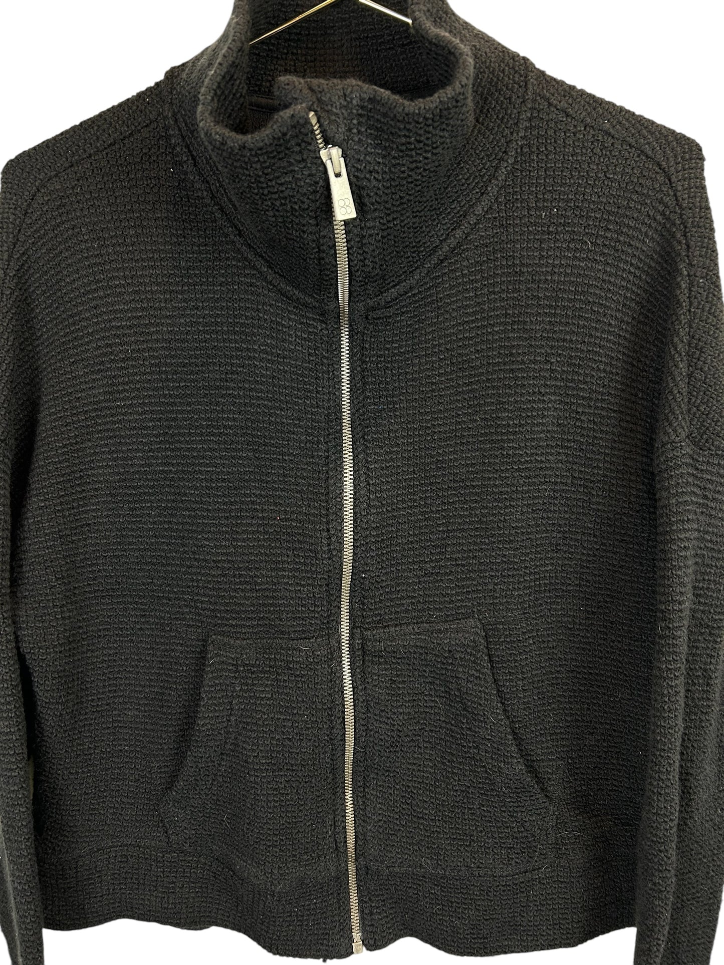 Sweaty Betty Black Restful Boucle Zip Through Sweatshirt - Women's