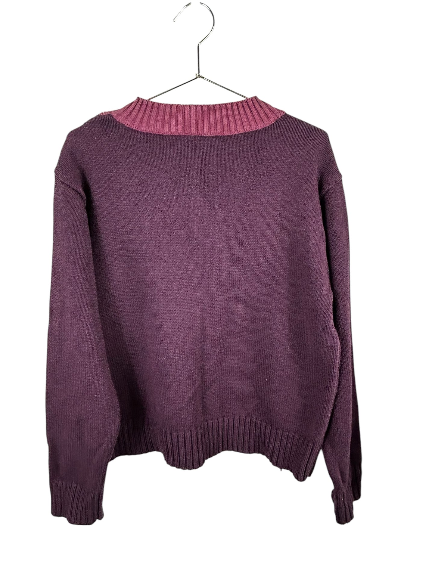 Liz Claiborne Liz Sport Vintage Women’sCotton V neck Fair Aisle Sweater