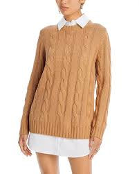 STAUD Aldrin Mixed Media Long Sleeve Sweater Dress