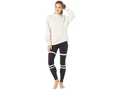 Alo Yoga High-Waist Legit womens leggings Black/Bone color.