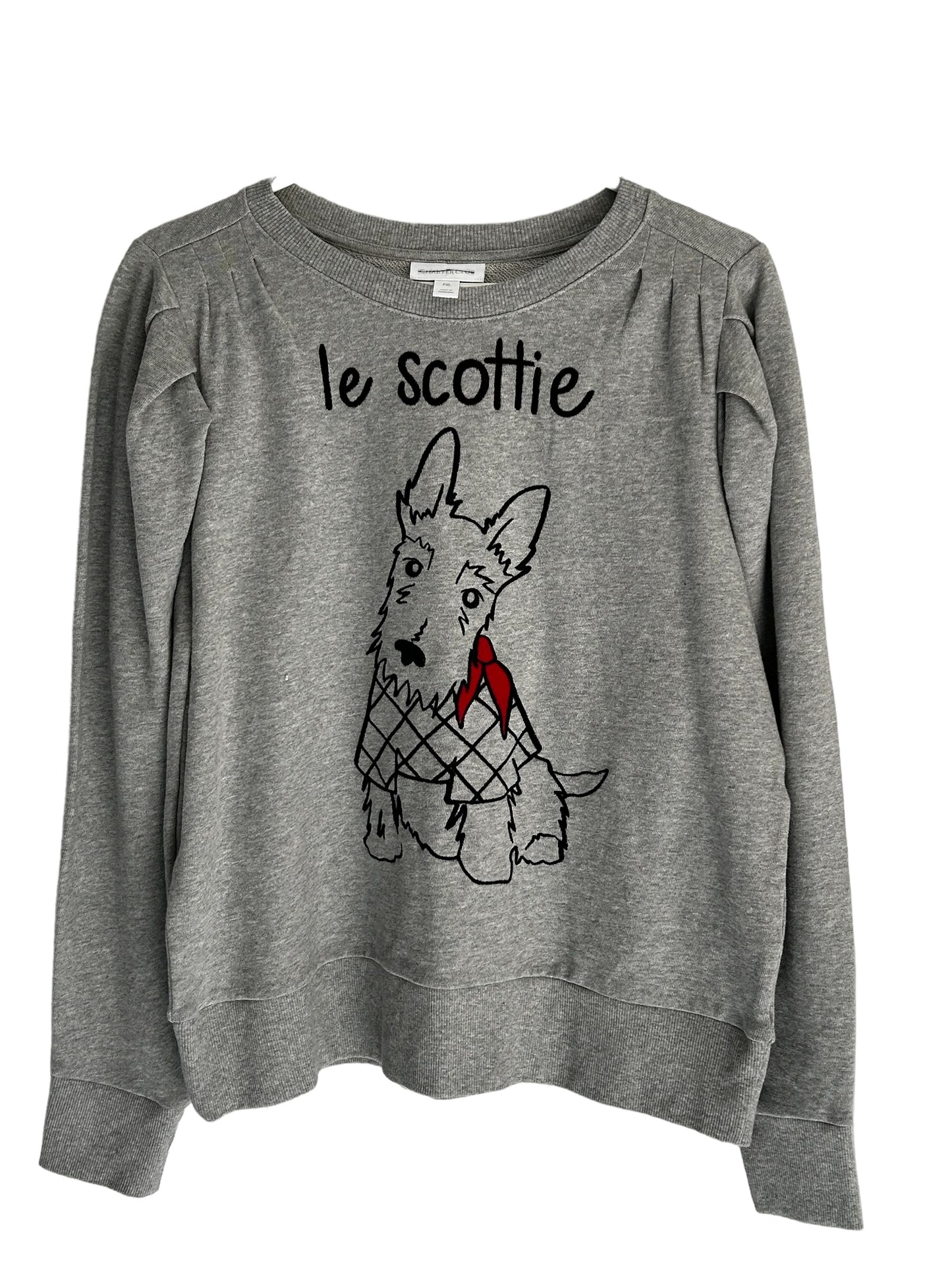 Charter Club Scottie Dog Gray Sweatshirt