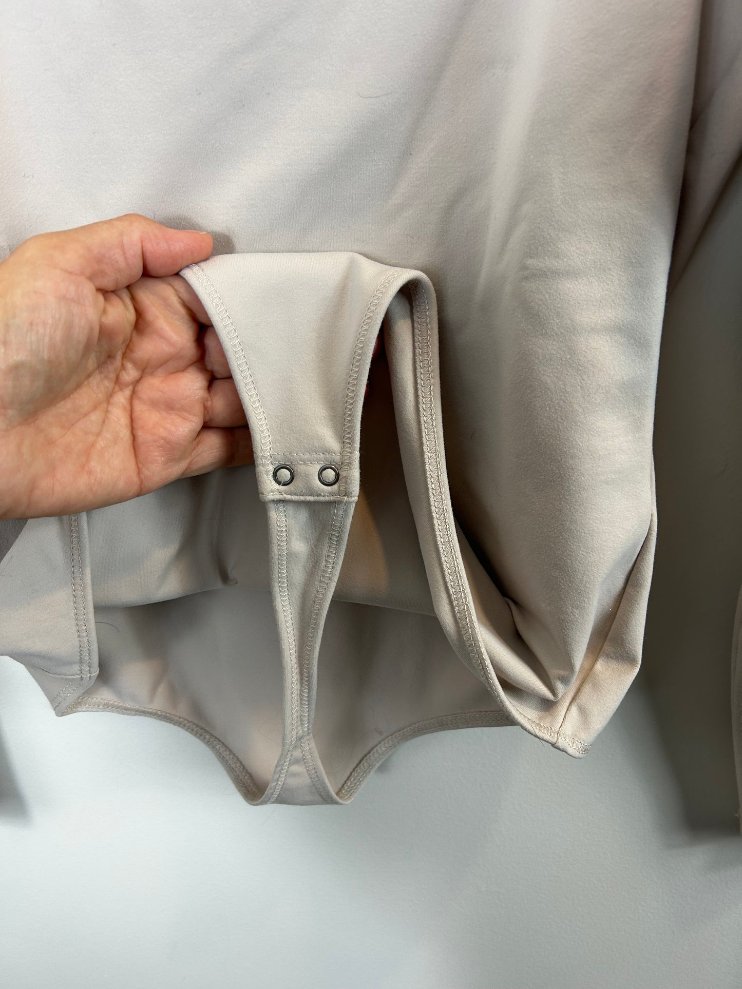 Abercrombie Soft Matte Seamless Long-Sleeve Squareneck Bodysuit