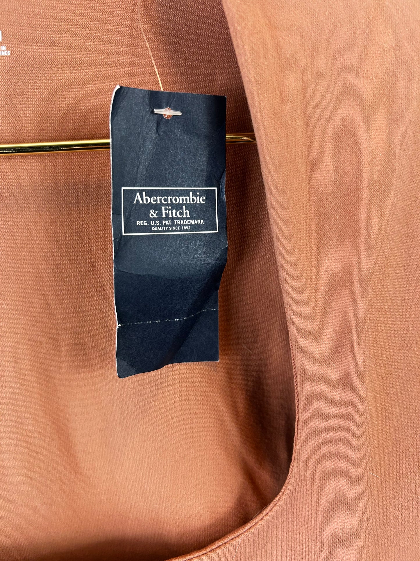 Abercrombie Long-Sleeve Double-Layered Seamless Fabric Squareneck Bodysuit