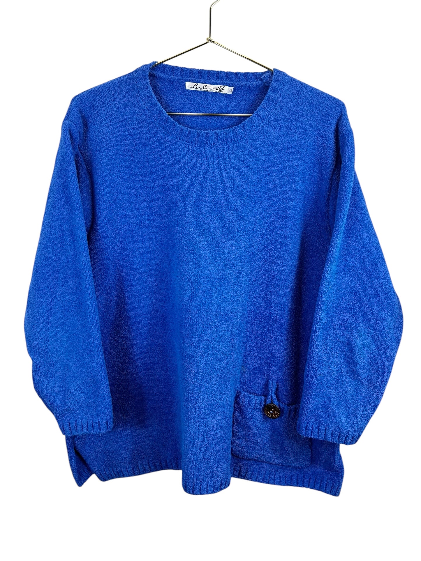 Lulu B Blue Chenille Sweater