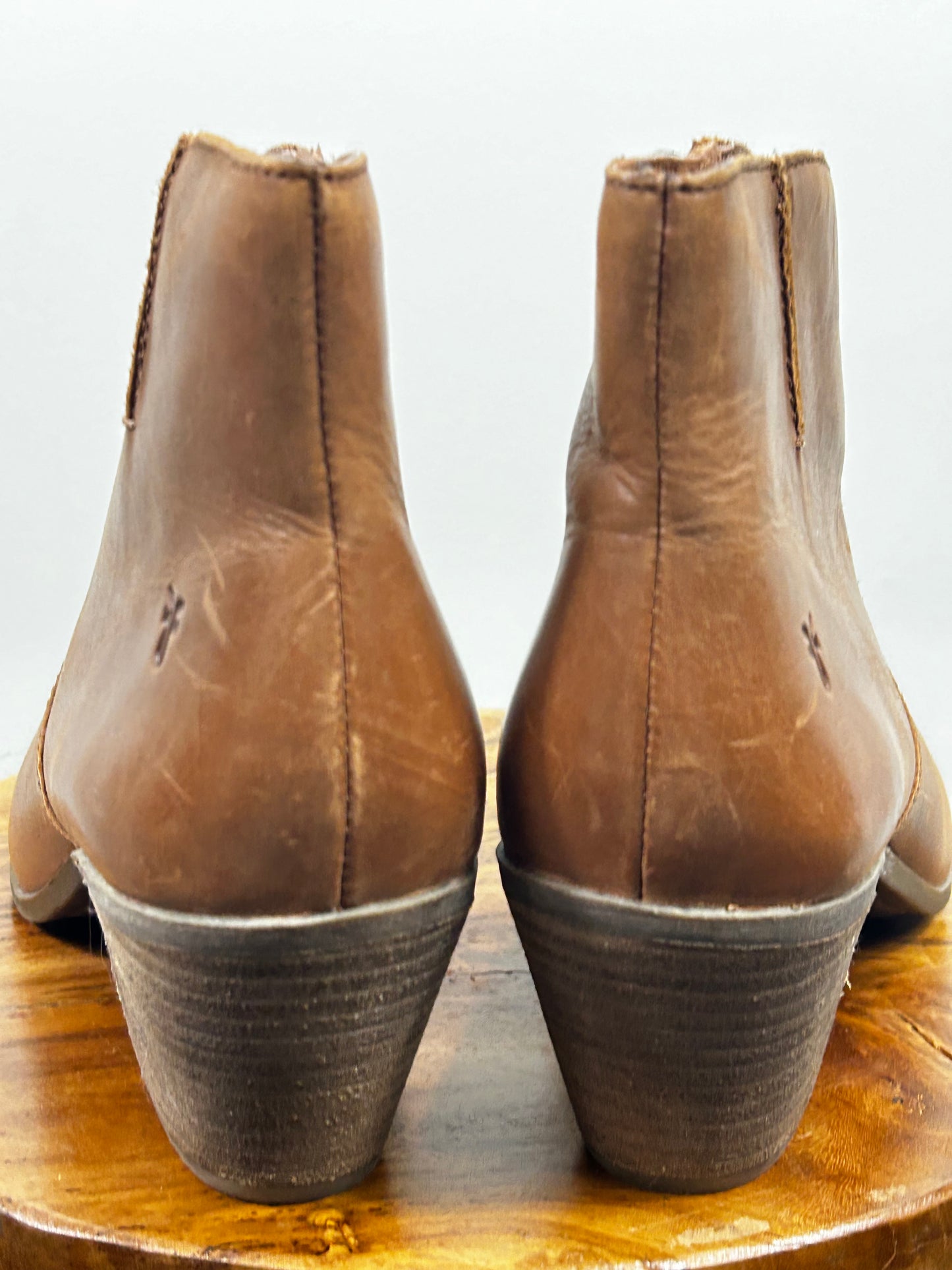 Frye Women’s Boots Jennifer Ankle Booties Brown Leather Size 8.5 M