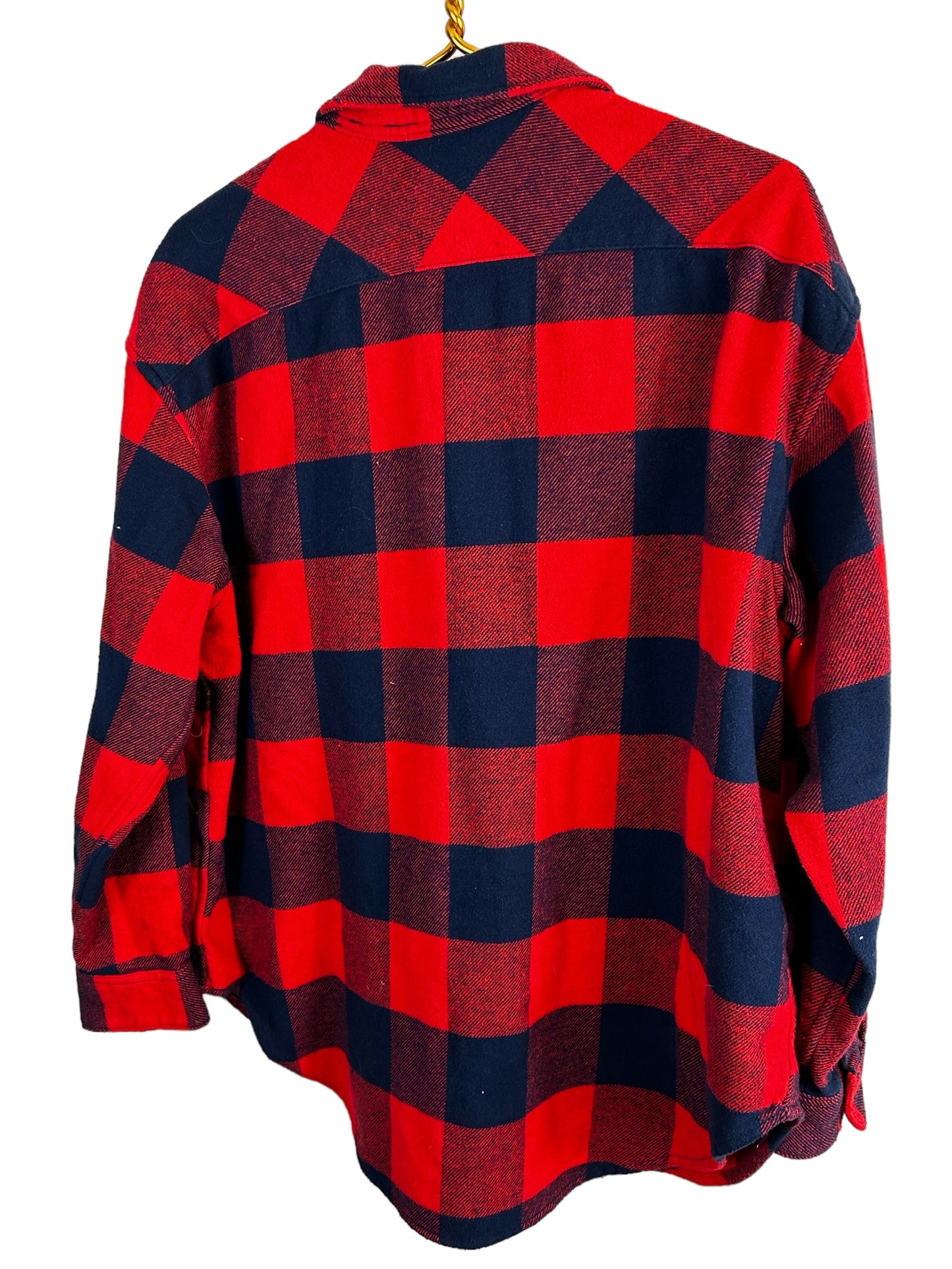 Aerie LumberJane Flannel Shirt in Holiday Red & Navy