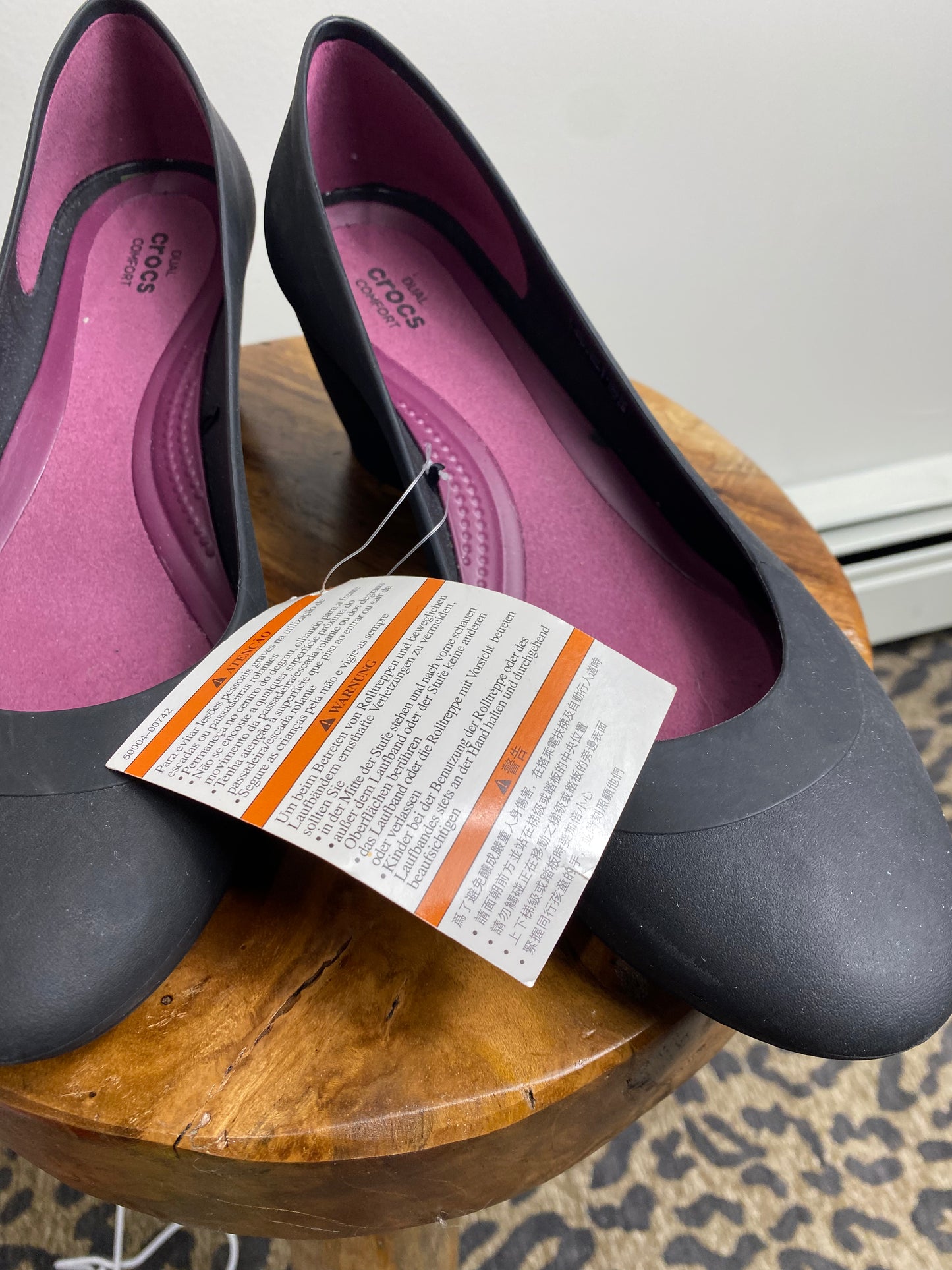 Crocs Lina Wedge Black Shoes