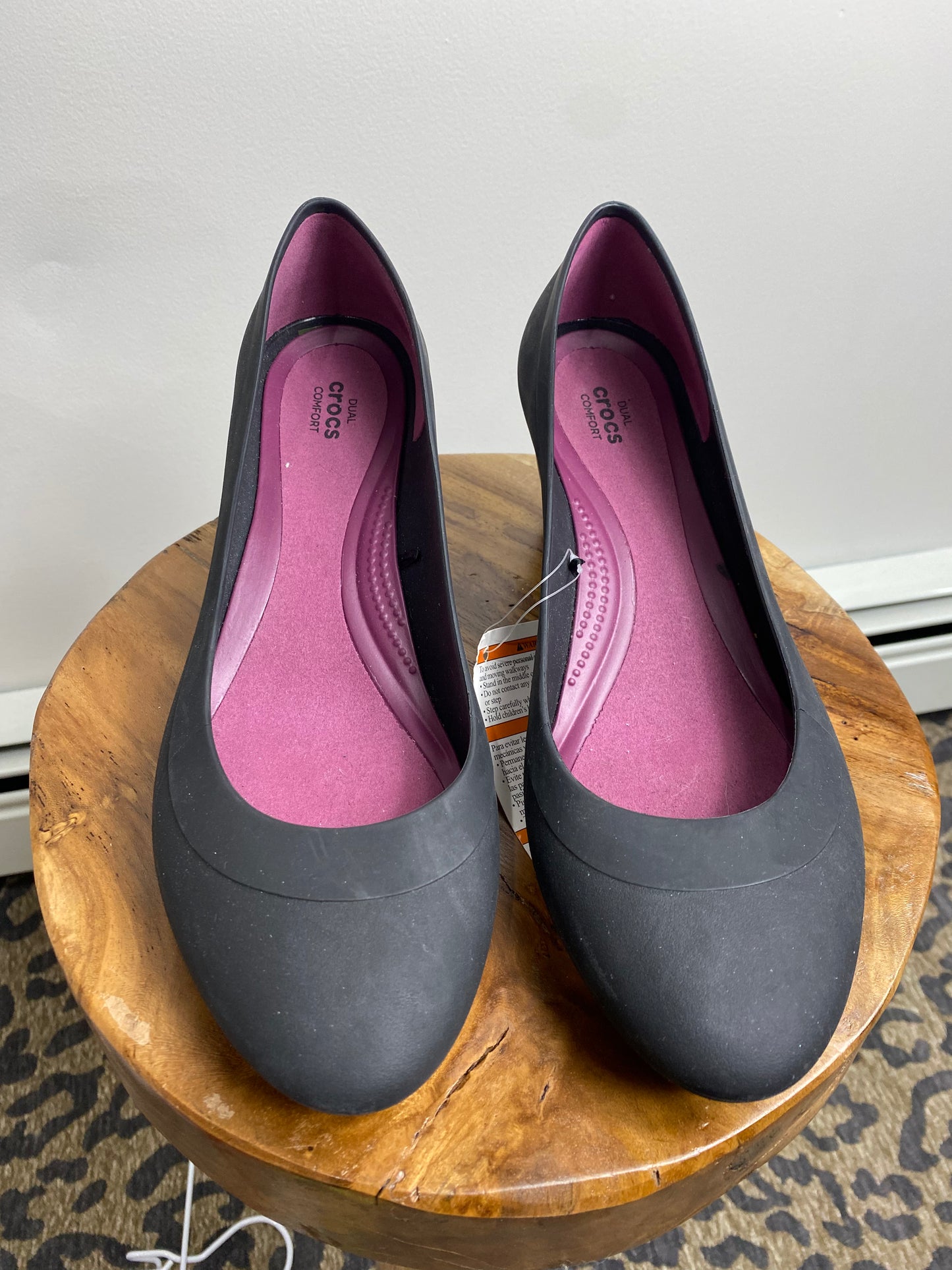 Crocs Lina Wedge Black Shoes