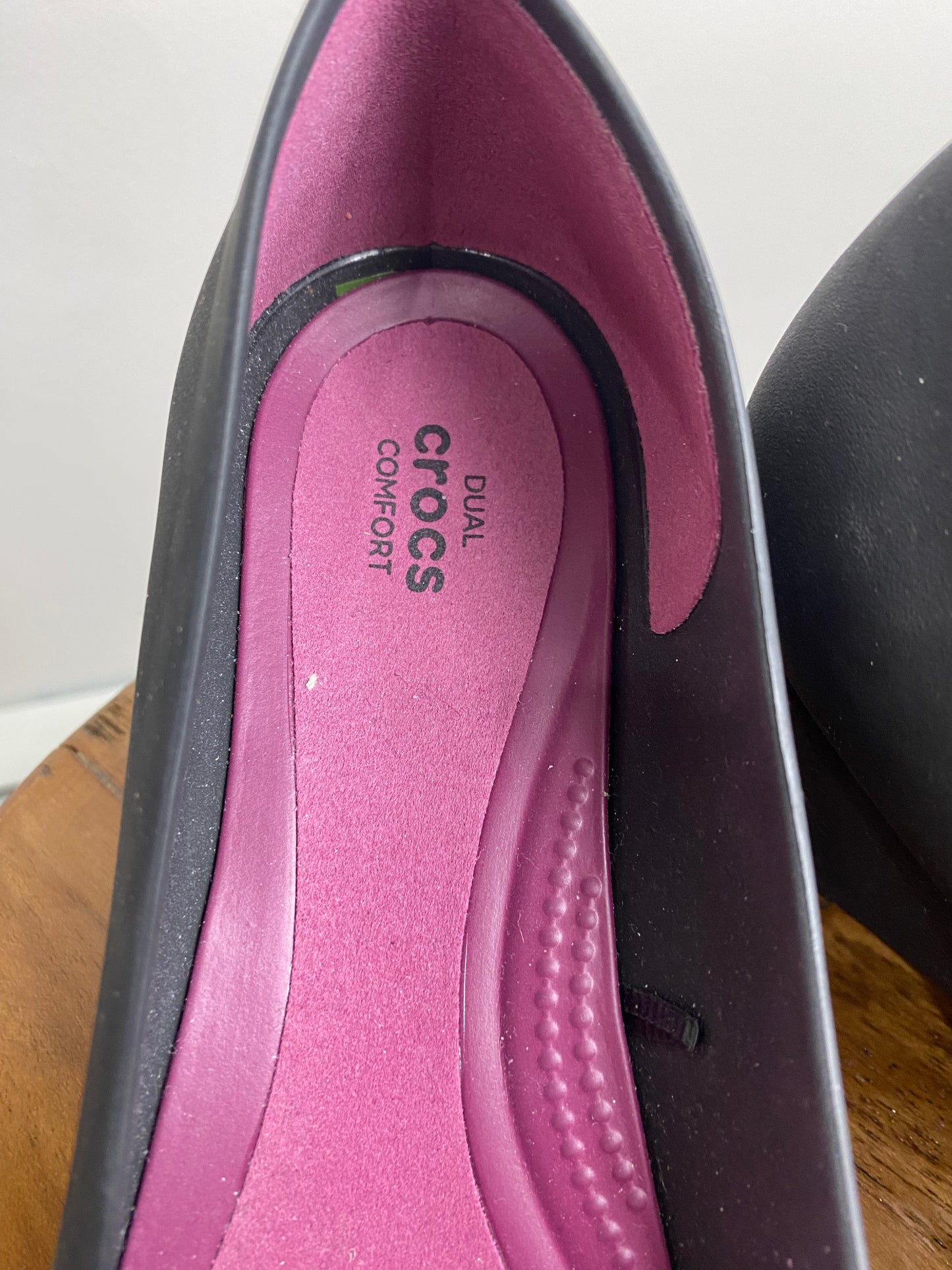 Crocs Lina Wedge Black Shoes