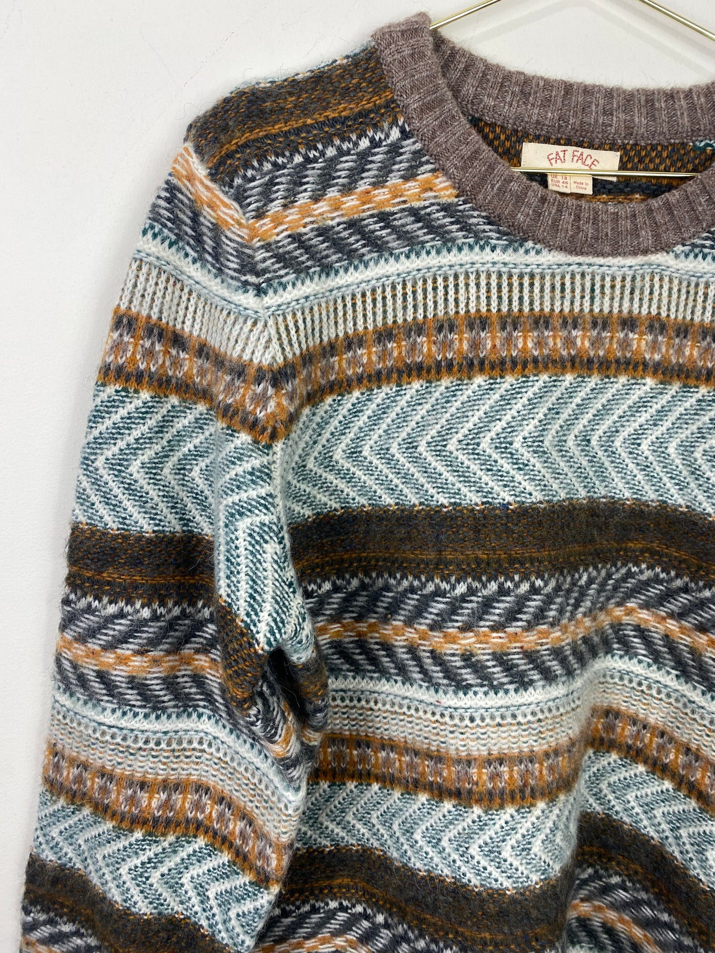 FatFace Striped Sweater (L)