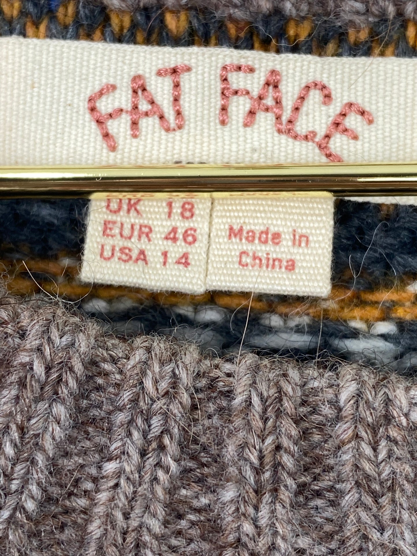 FatFace Striped Sweater (L)