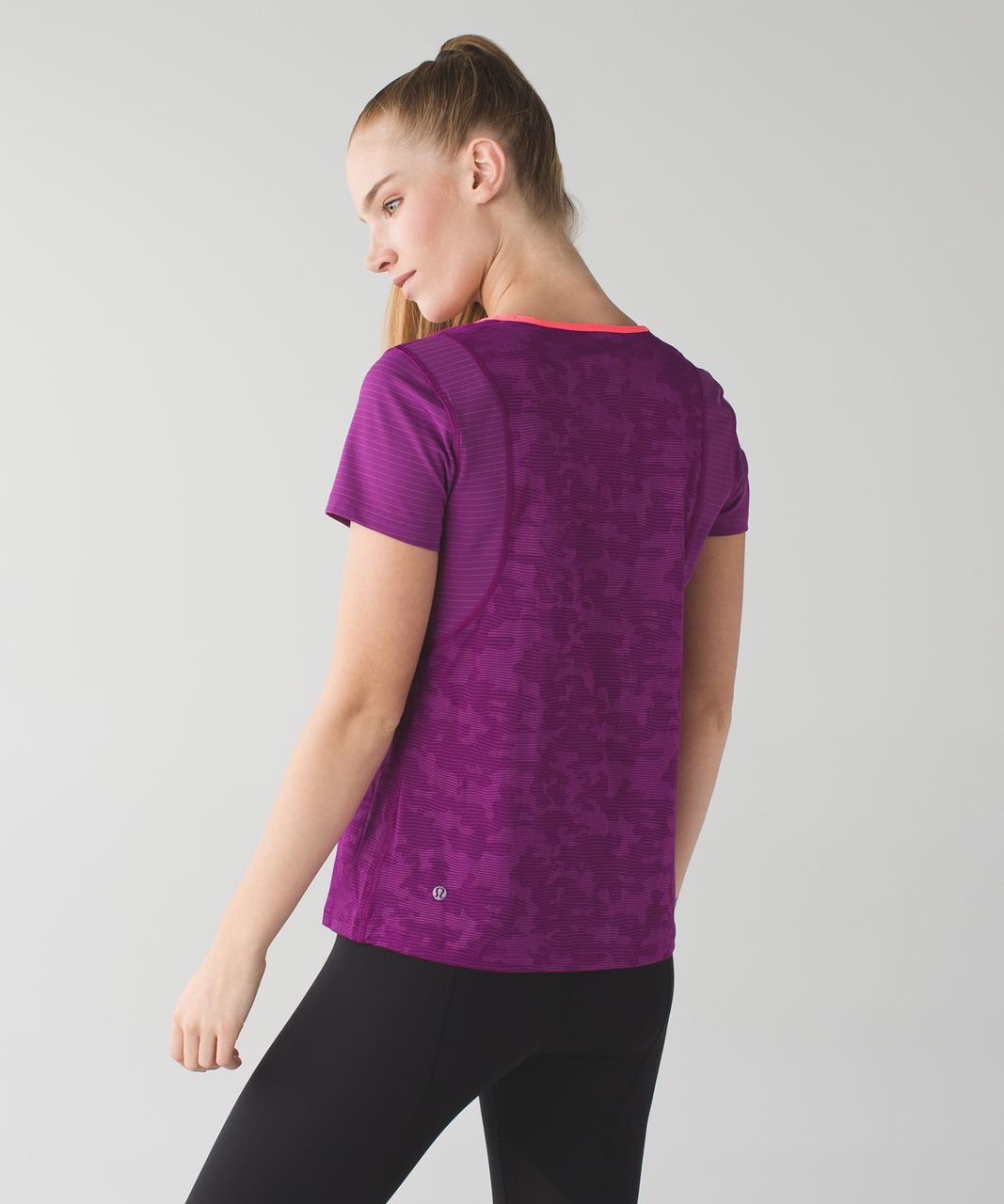 Lululemon Run For Days Short Sleeve Regal Plum