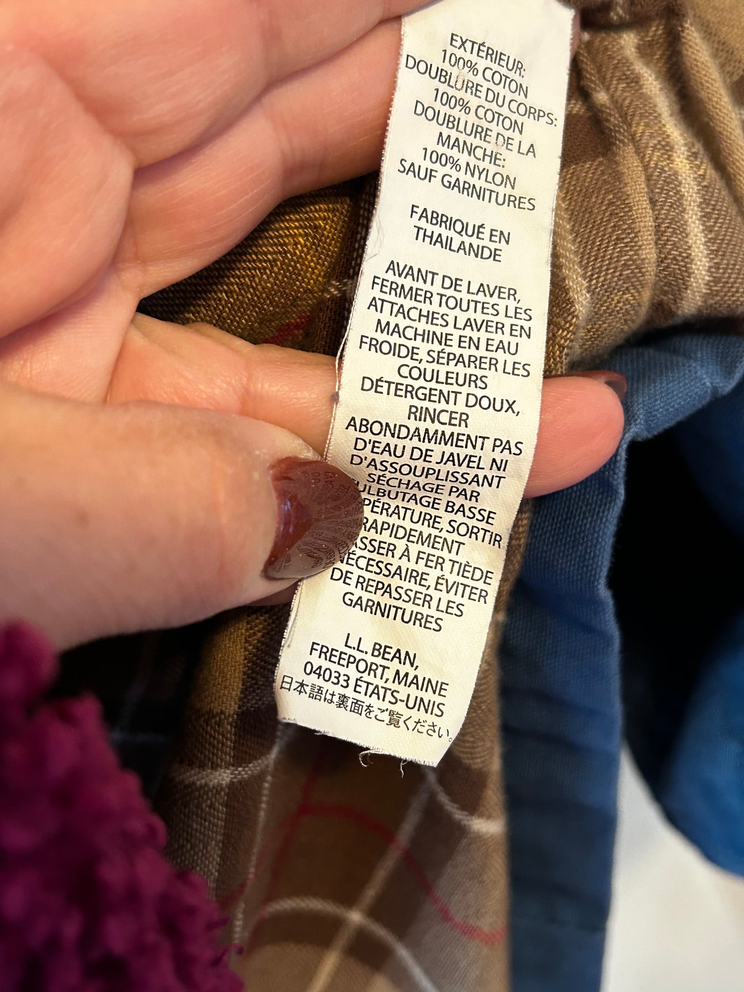 L.L.Bean Workwear Vintage Jacket M 90s Barn Coat Chore Blue Womens