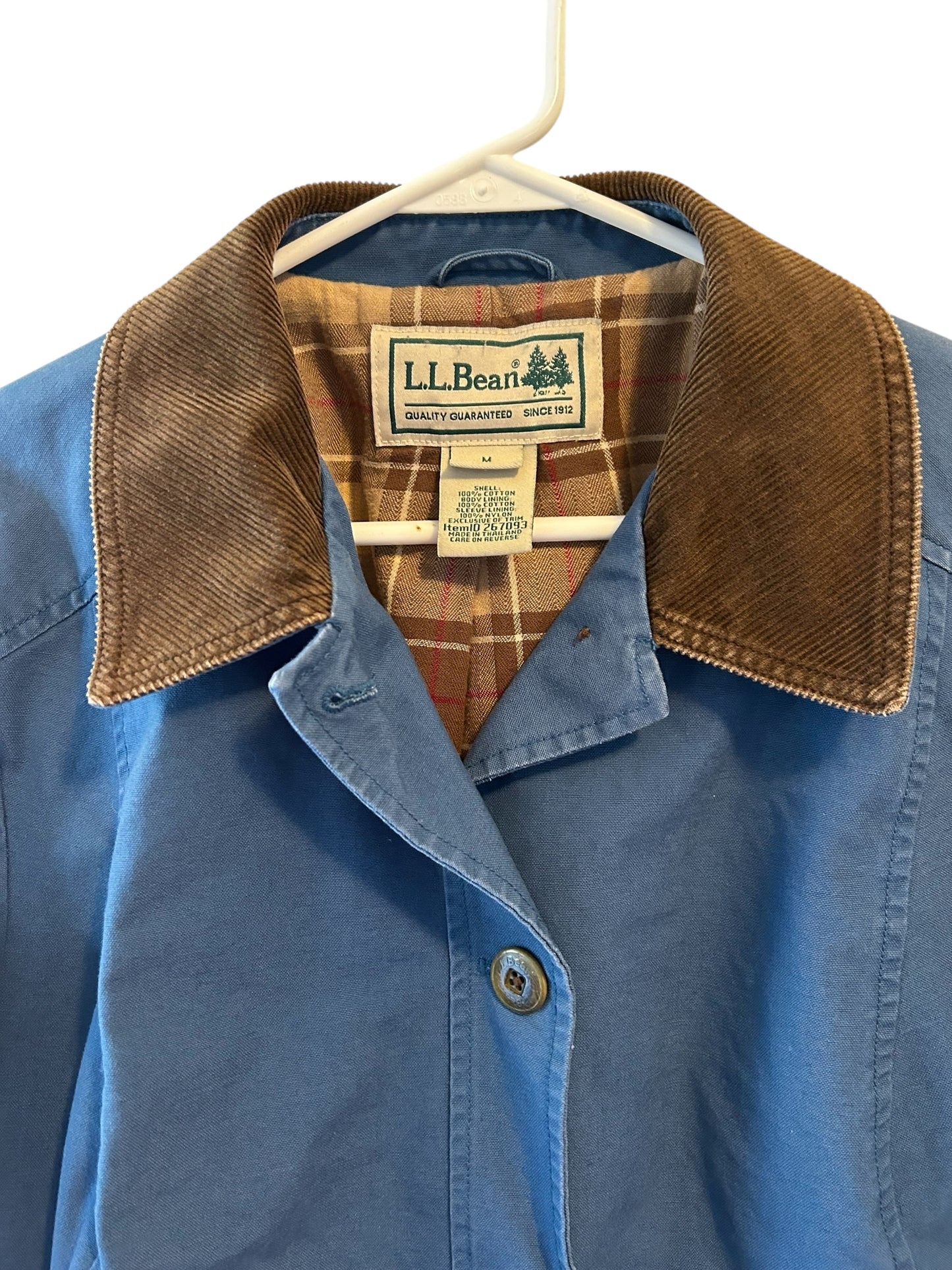 L.L.Bean Workwear Vintage Jacket M 90s Barn Coat Chore Blue Womens